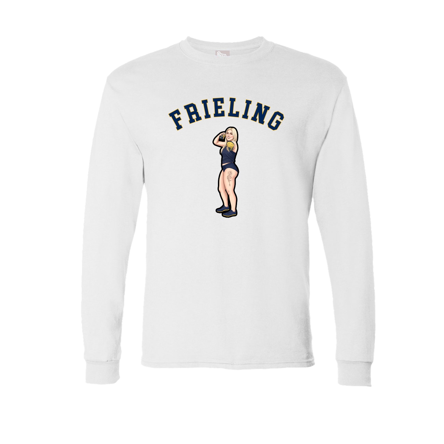 Long Sleeve Tee — Shirsey Arch in White