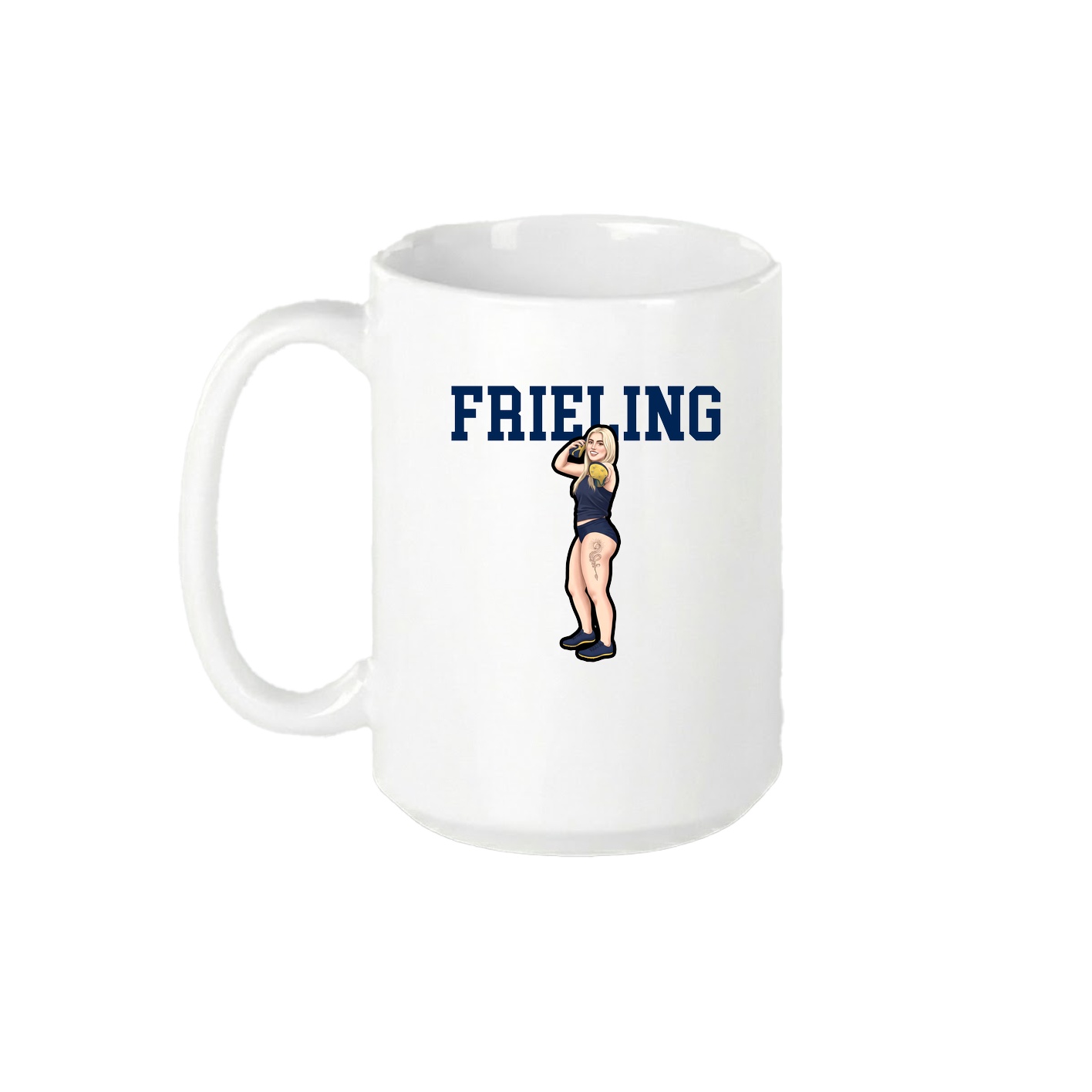 15oz Coffee Mug — Shirsey in White