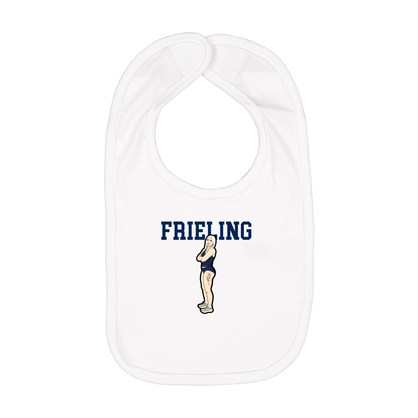 Infant Bib — Shirsey in White