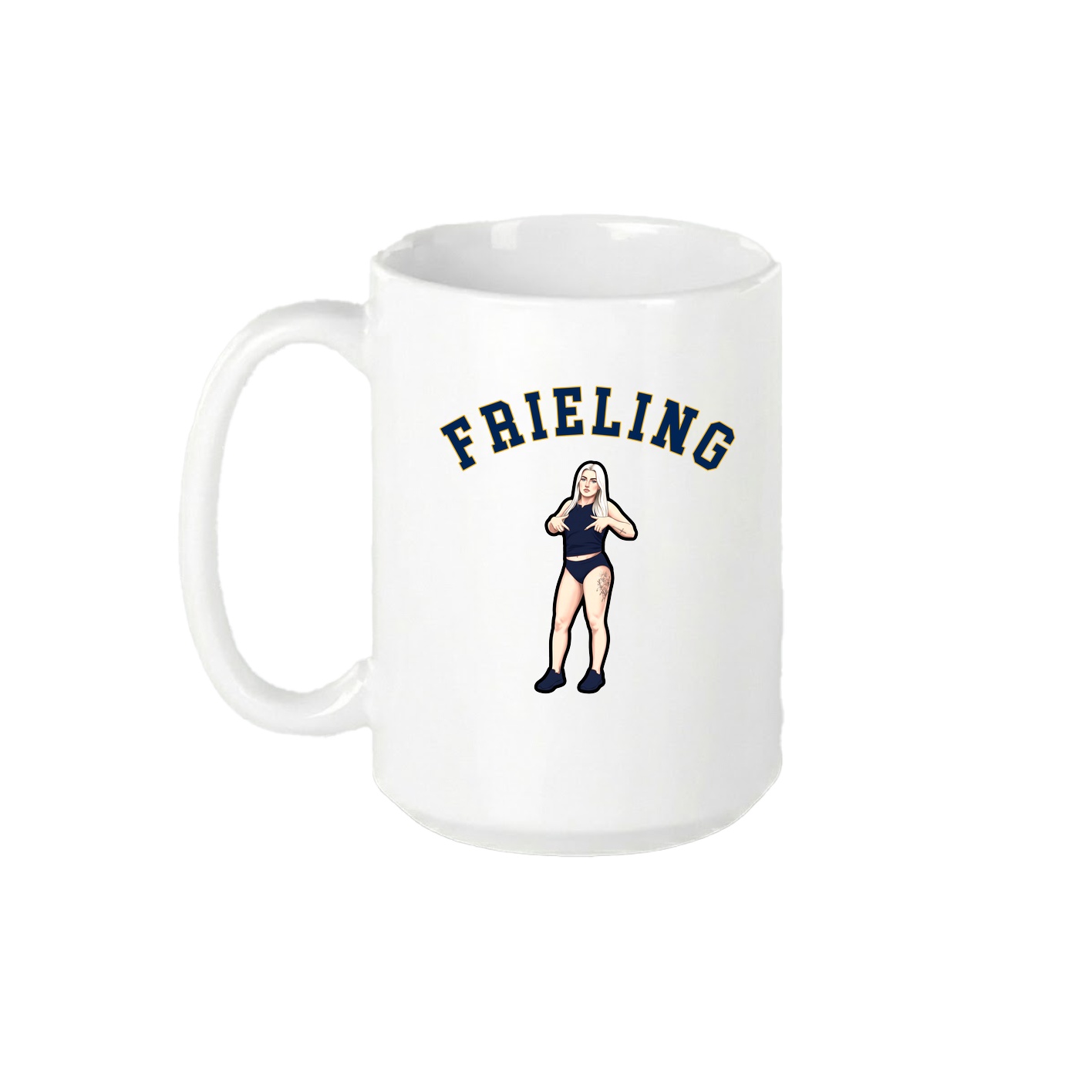 15oz Coffee Mug — Shirsey Arch in White