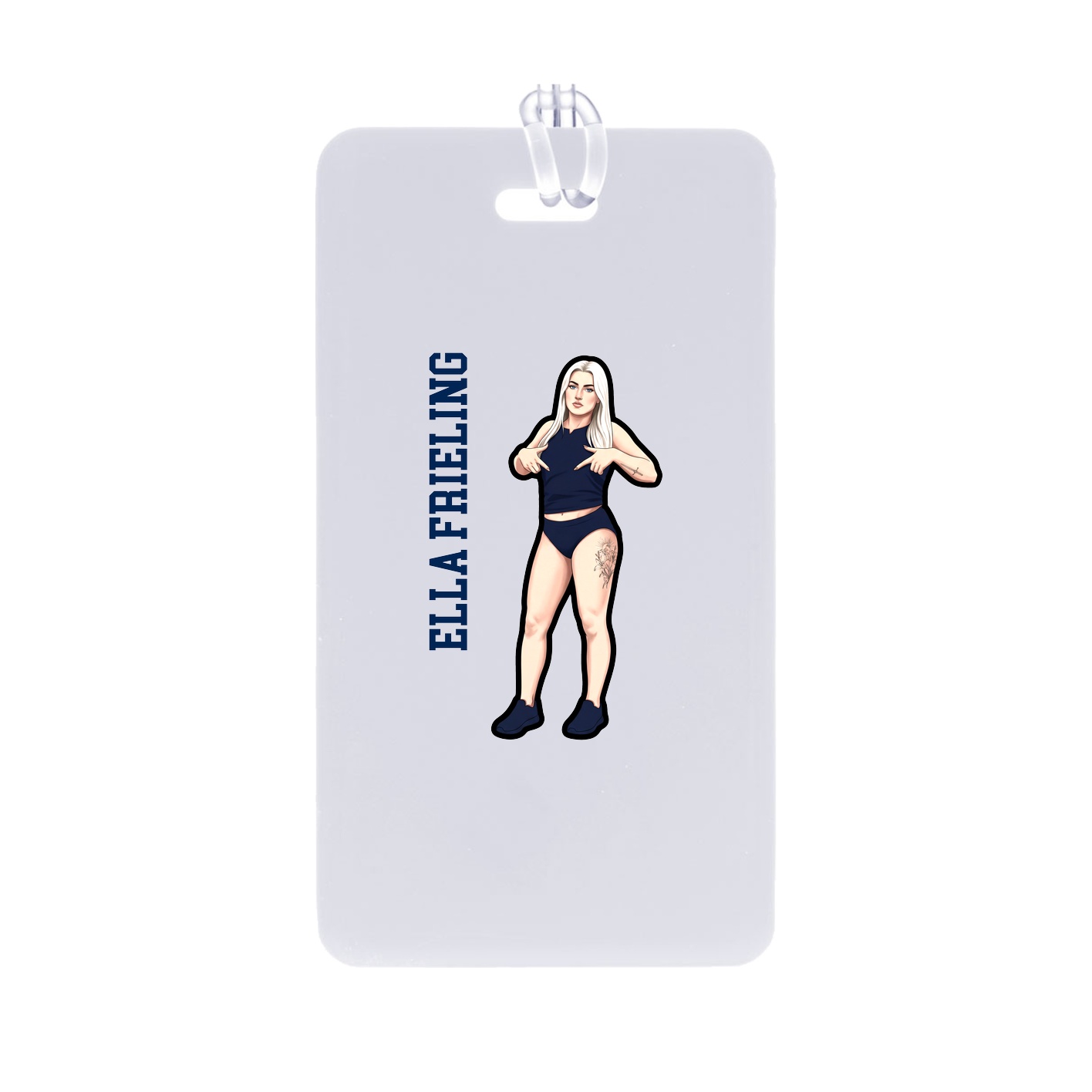 Bag Tag — Name Vertical in Classic