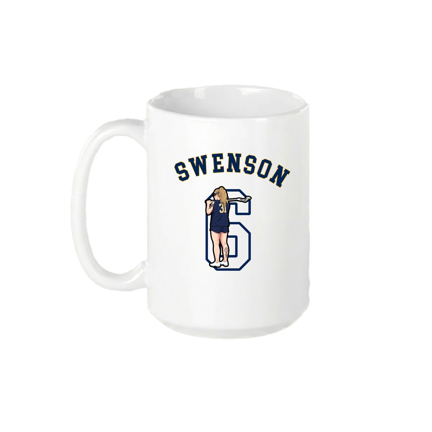 15oz Coffee Mug — Shirsey Arch in White
