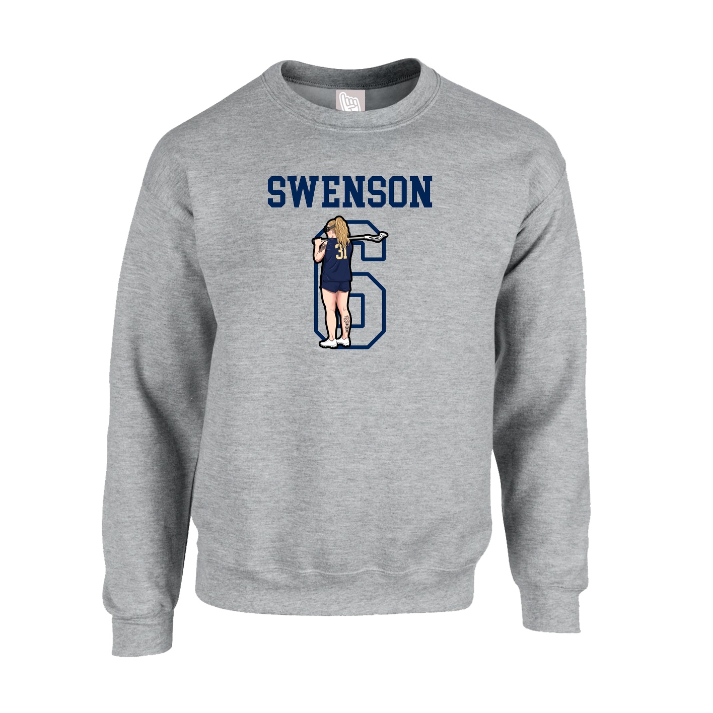 Fleece Crew — Shirsey in Grey