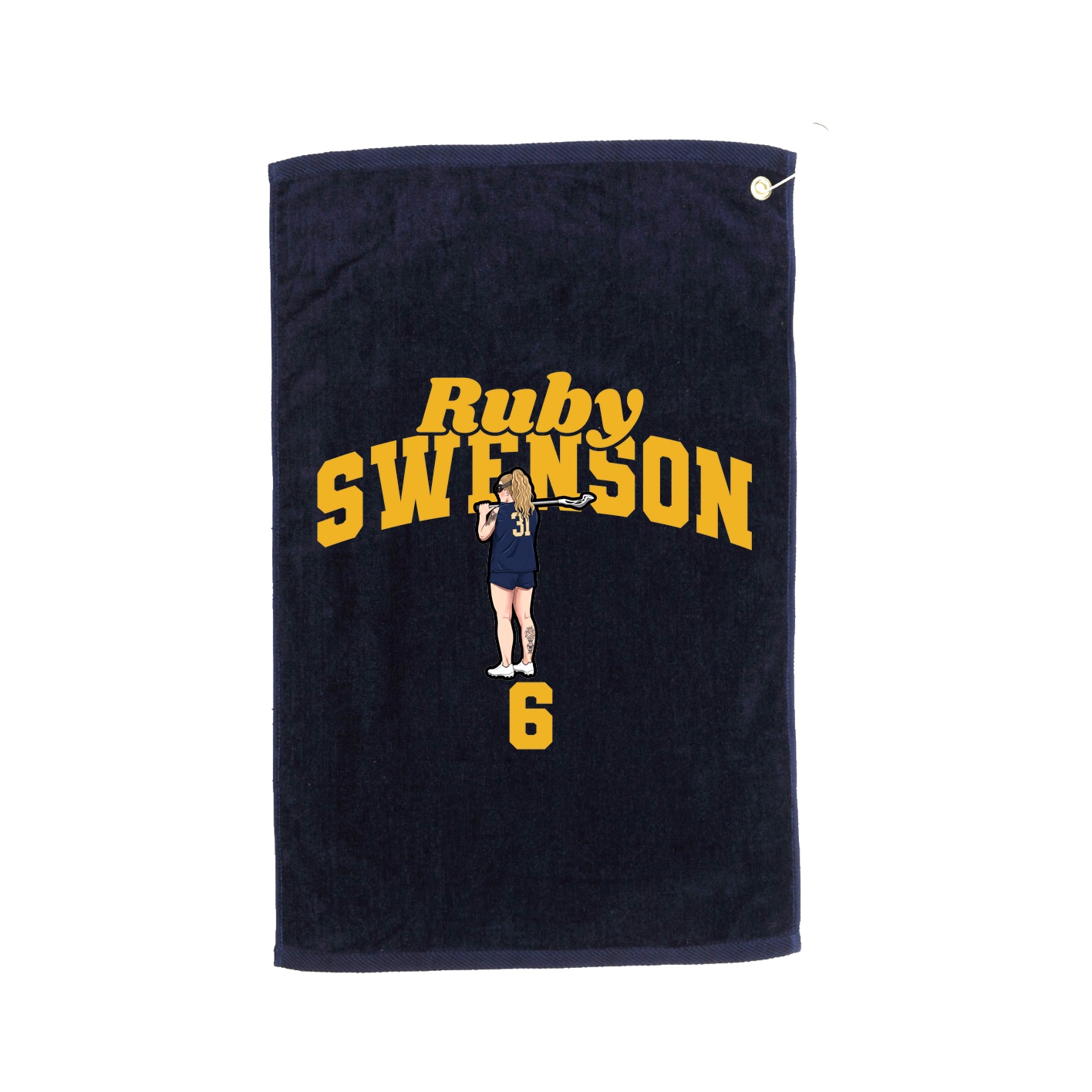 Golf Towel — Signature Arch in Navy