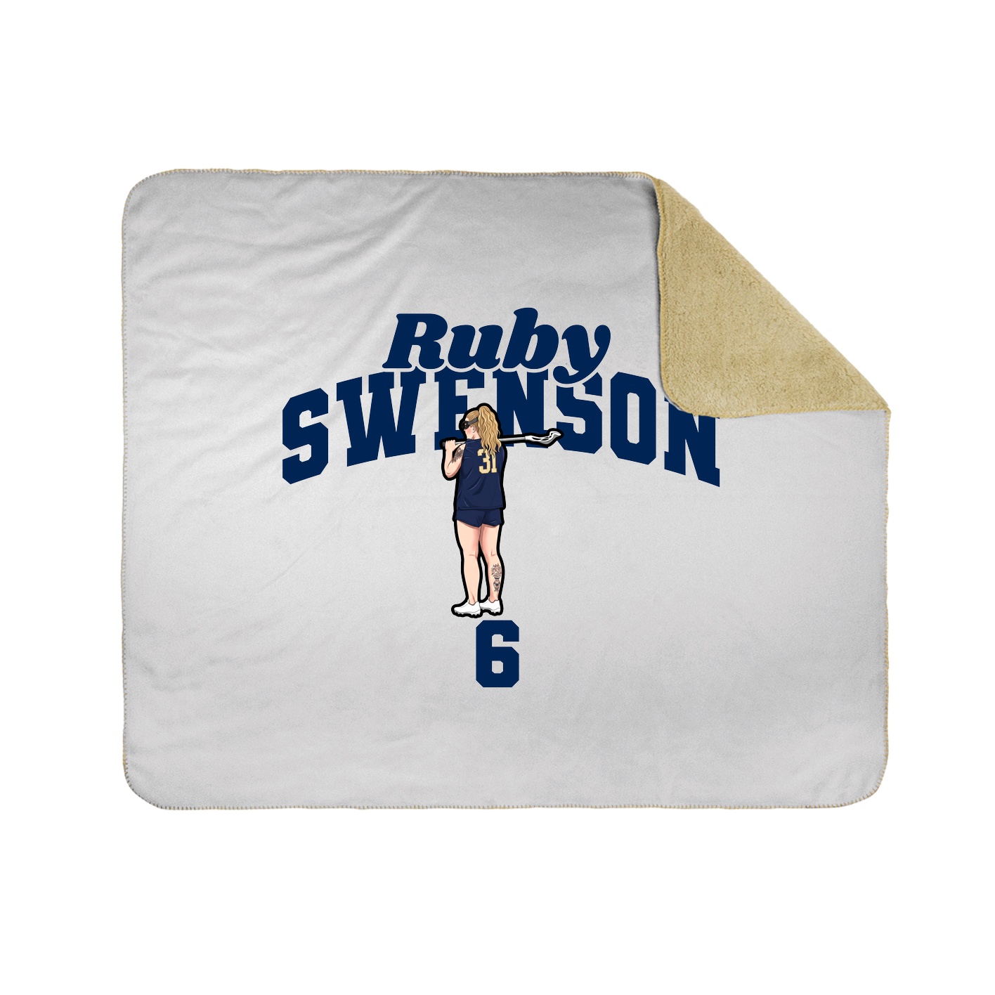 Throw Blanket — Signature Arch in White