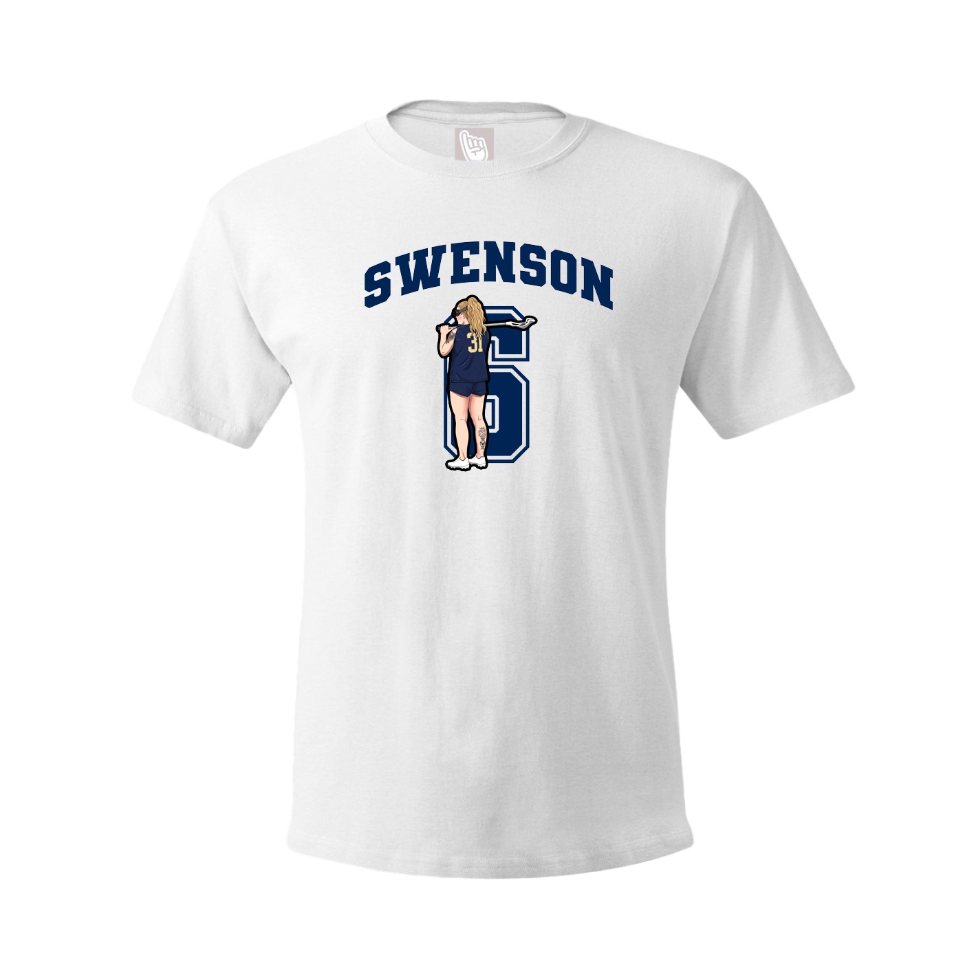 Tee — Number in White