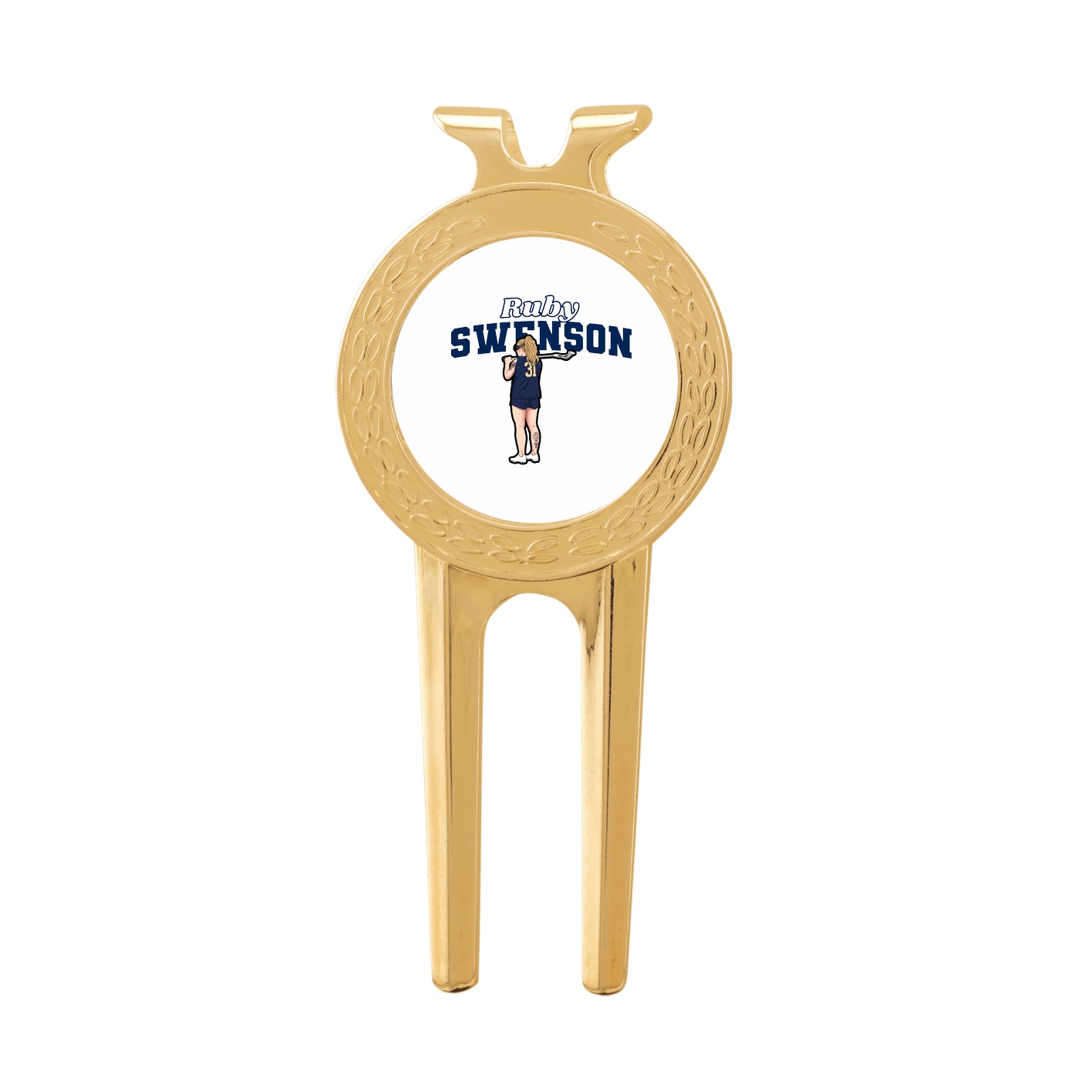 Divot Tool with Ball Marker — Name Arch in Classic