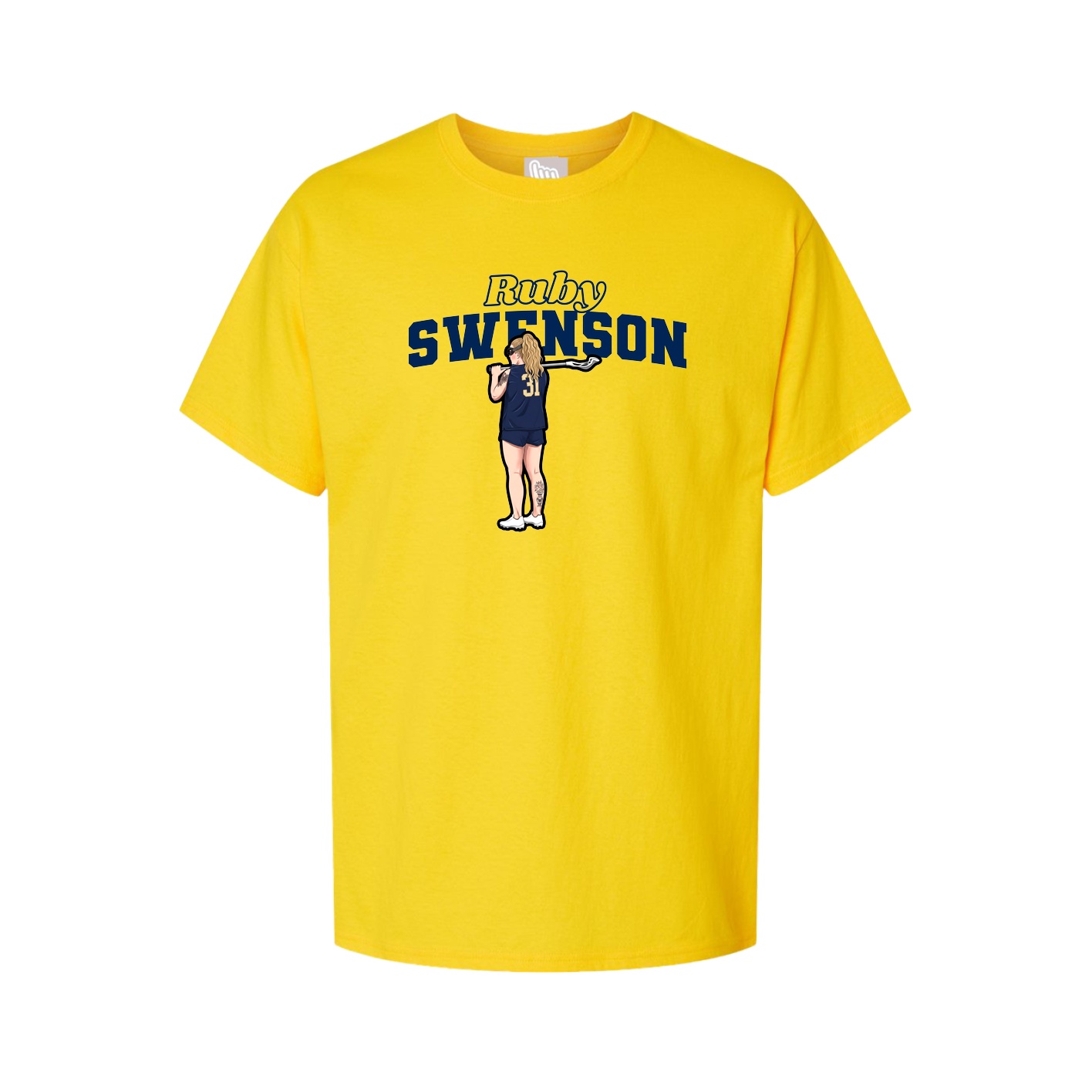 Youth Tee — Name Arch in Gold