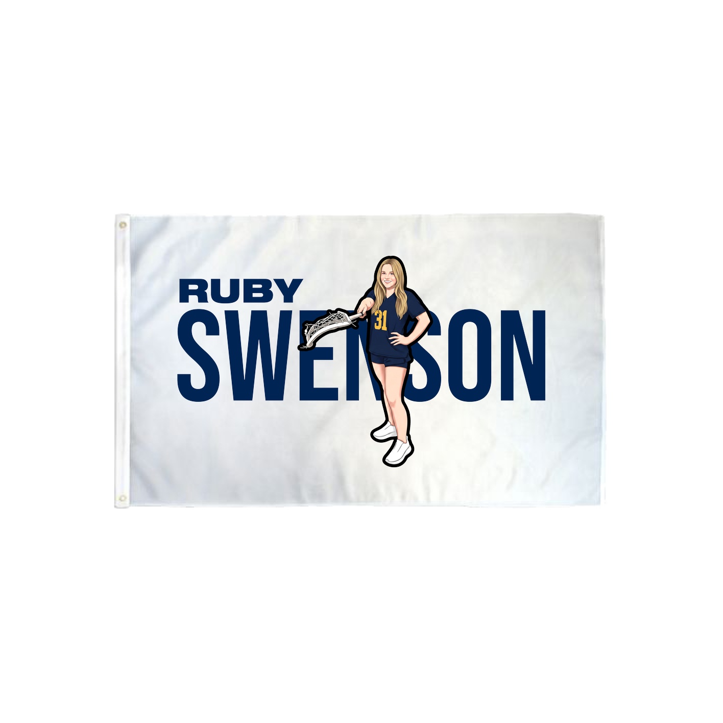 3x5 Flag — Player Name in Classic