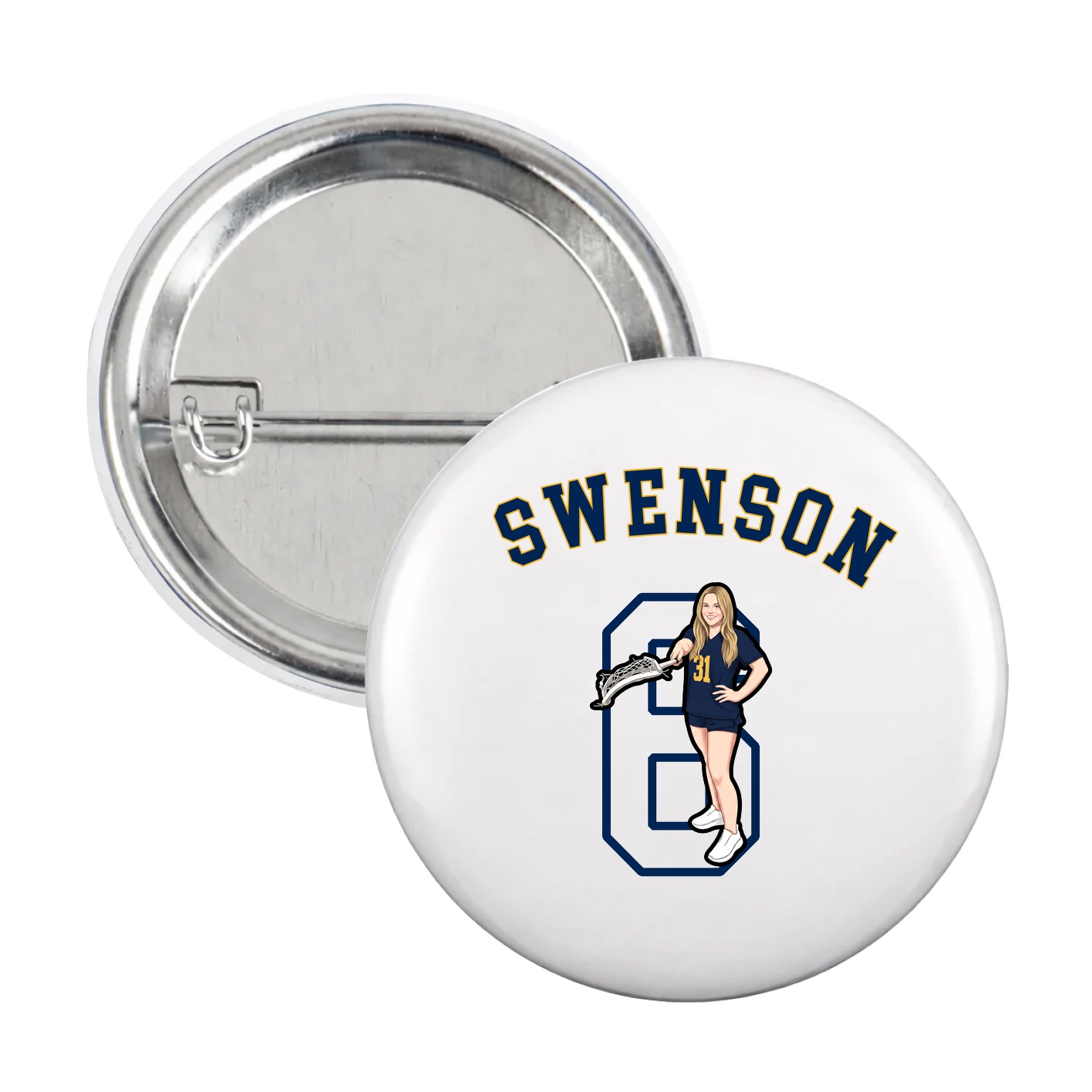 Game Day Button — Shirsey Arch in White
