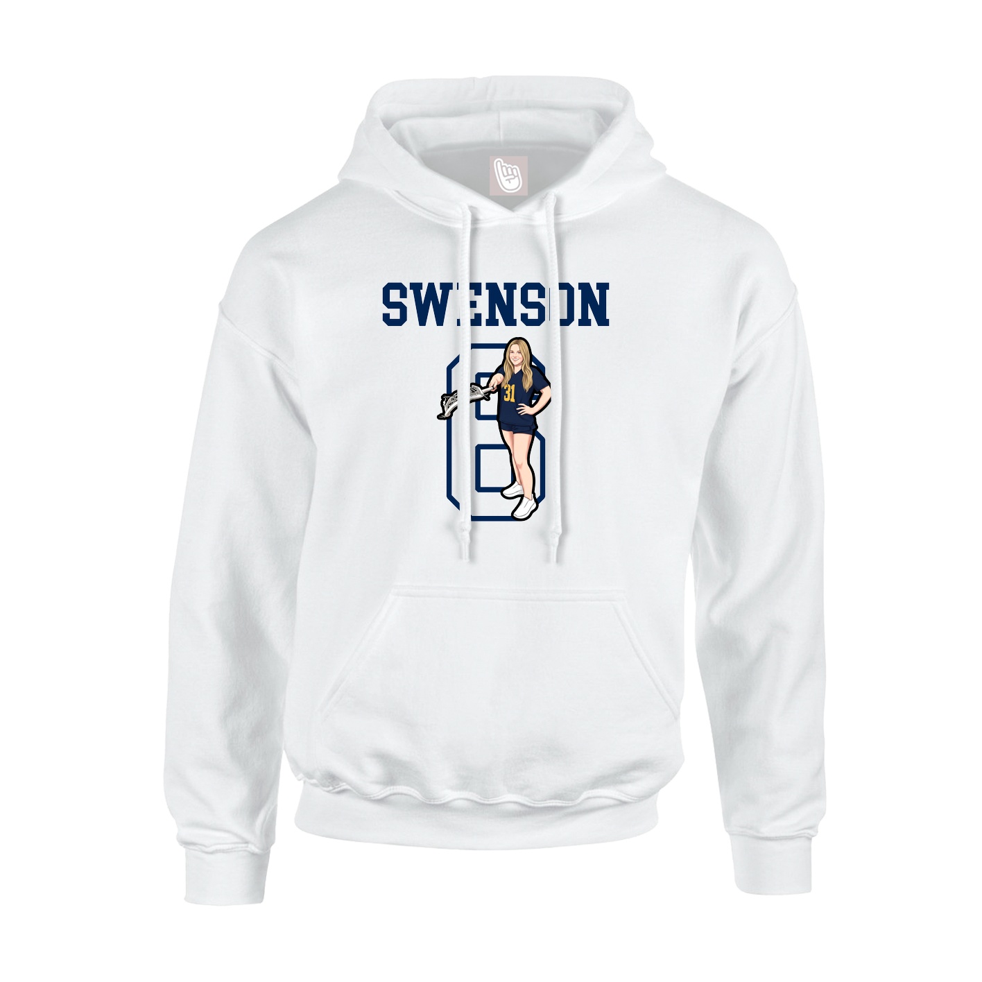 Hoodie — Shirsey in White