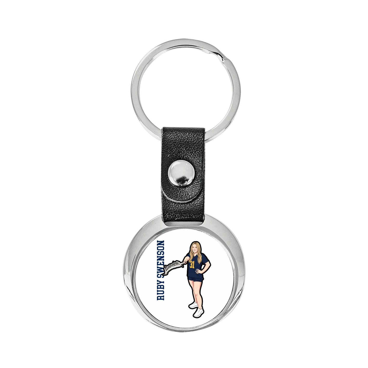 Key Chain — Name Vertical in Classic