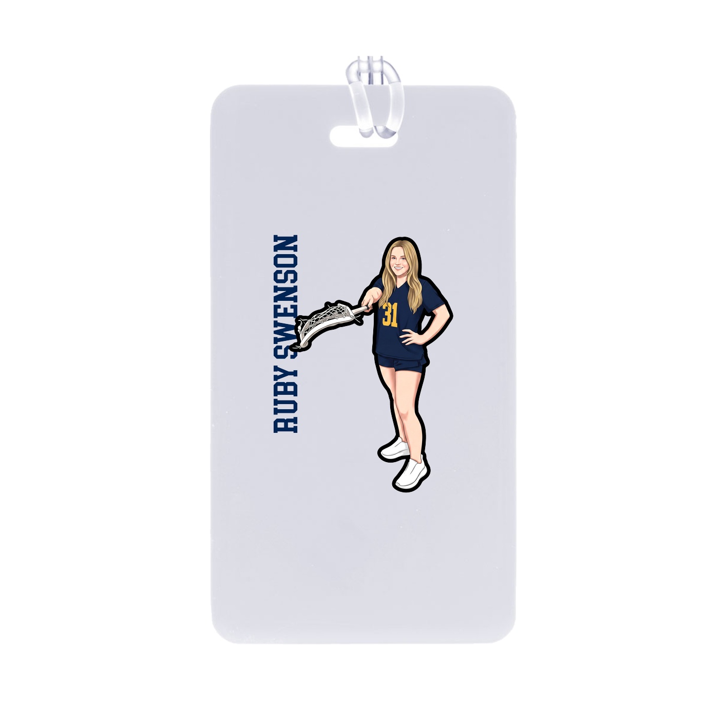 Bag Tag — Name Vertical in Classic