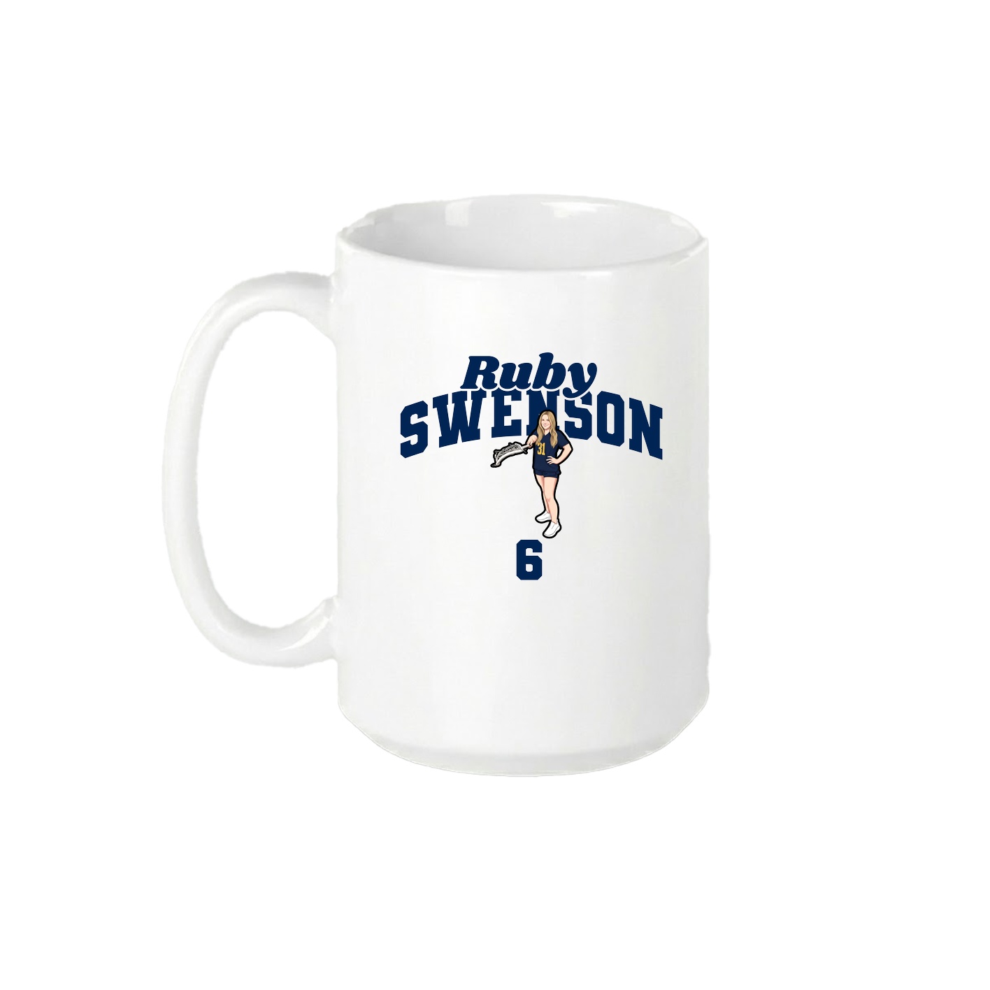 15oz Coffee Mug — Signature Arch in White
