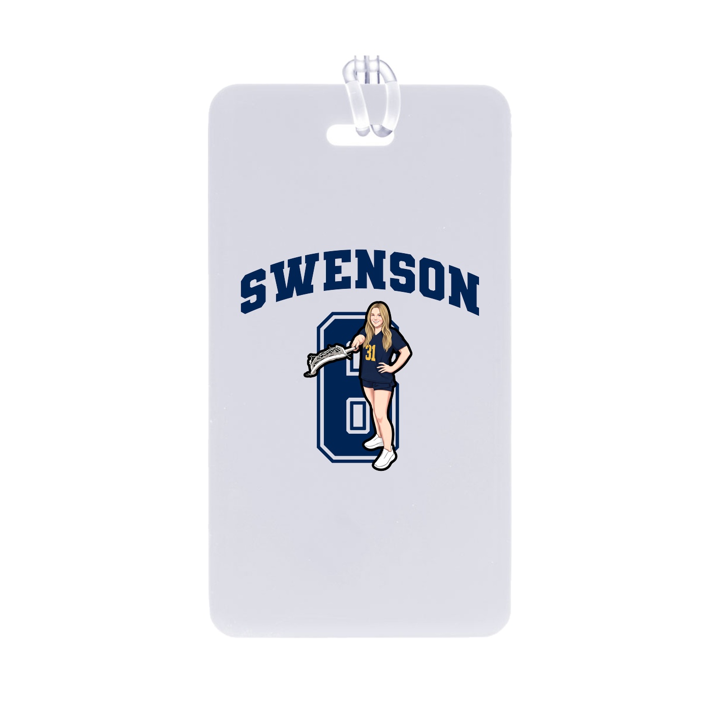 Bag Tag — Number in Classic