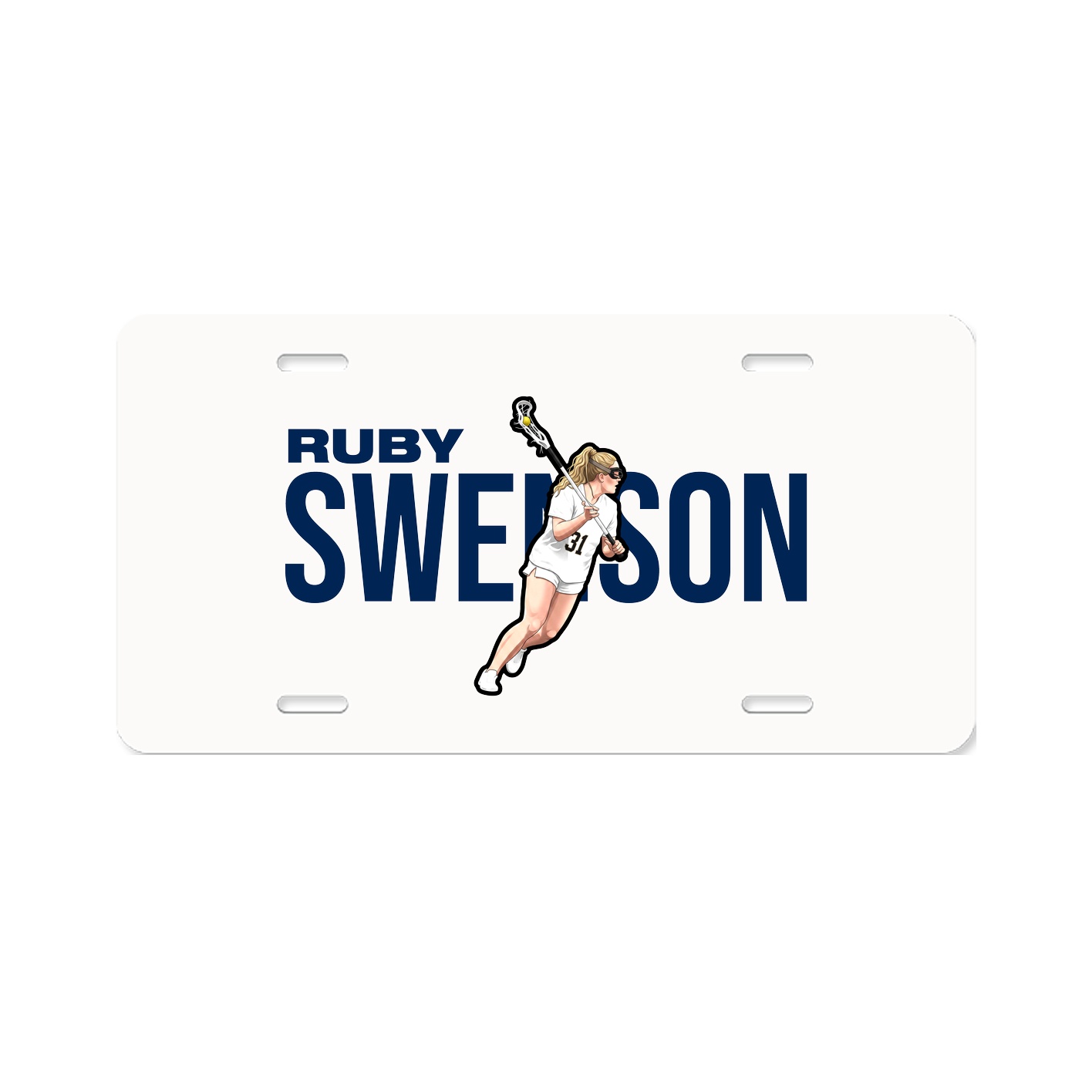 License Plate — Player Name in Classic