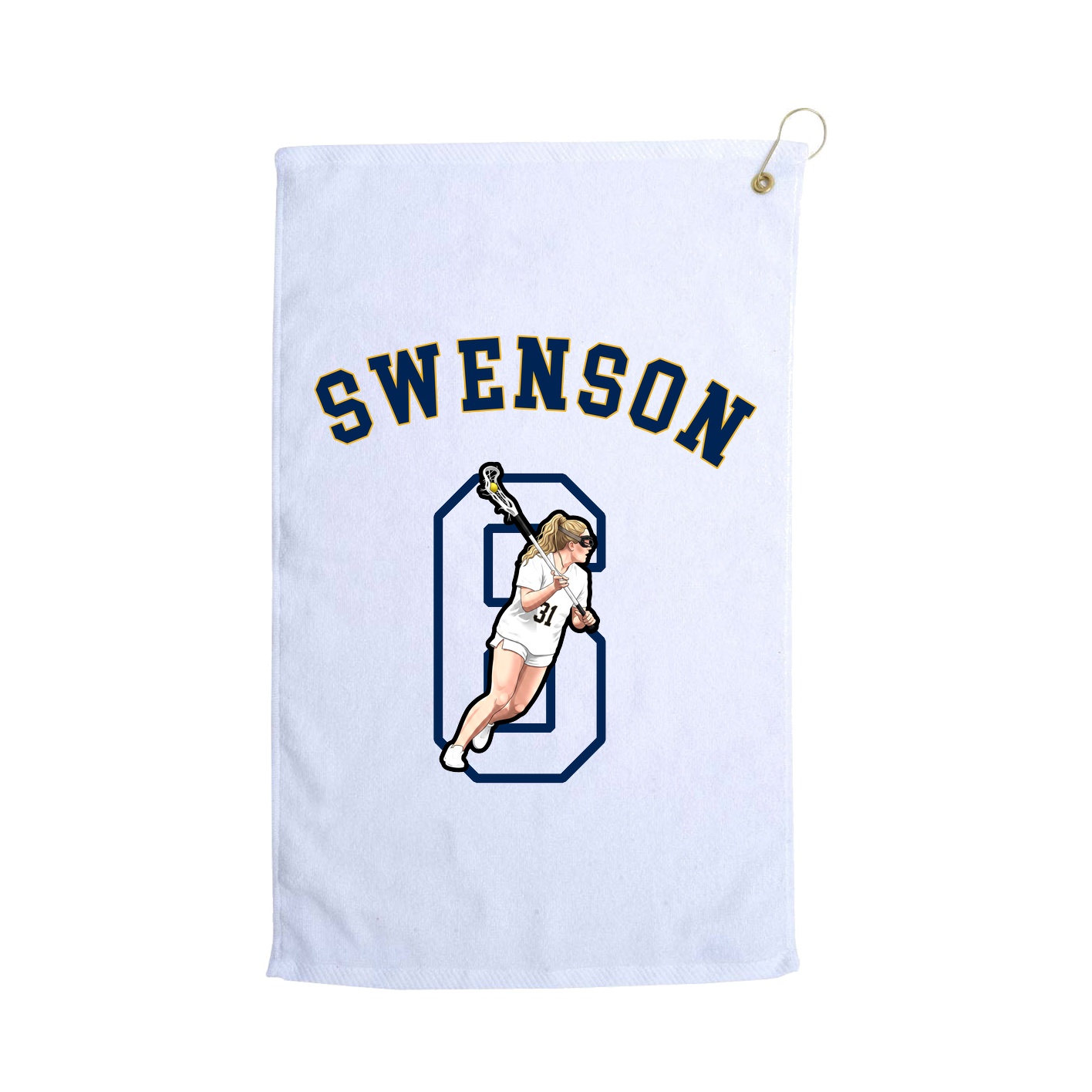 Golf Towel — Shirsey Arch in White