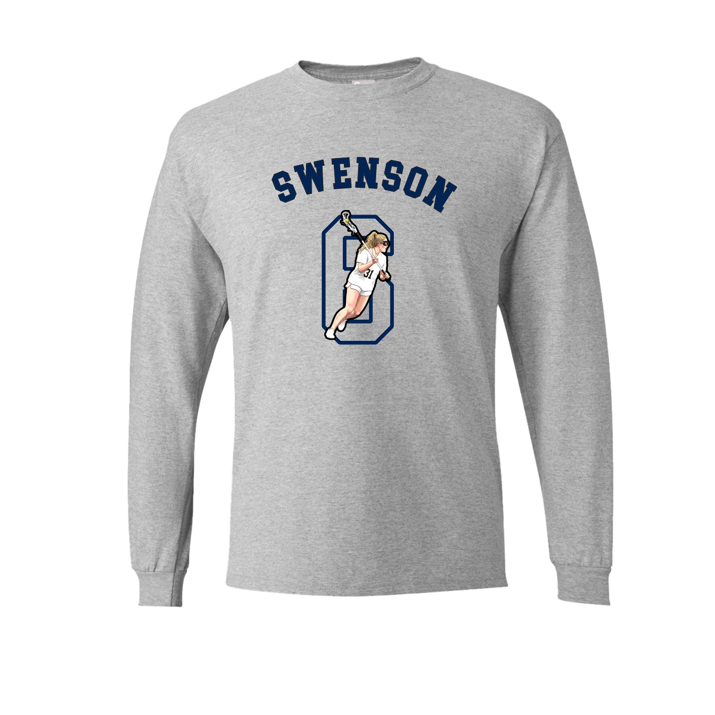 Long Sleeve Tee — Shirsey Arch in Grey