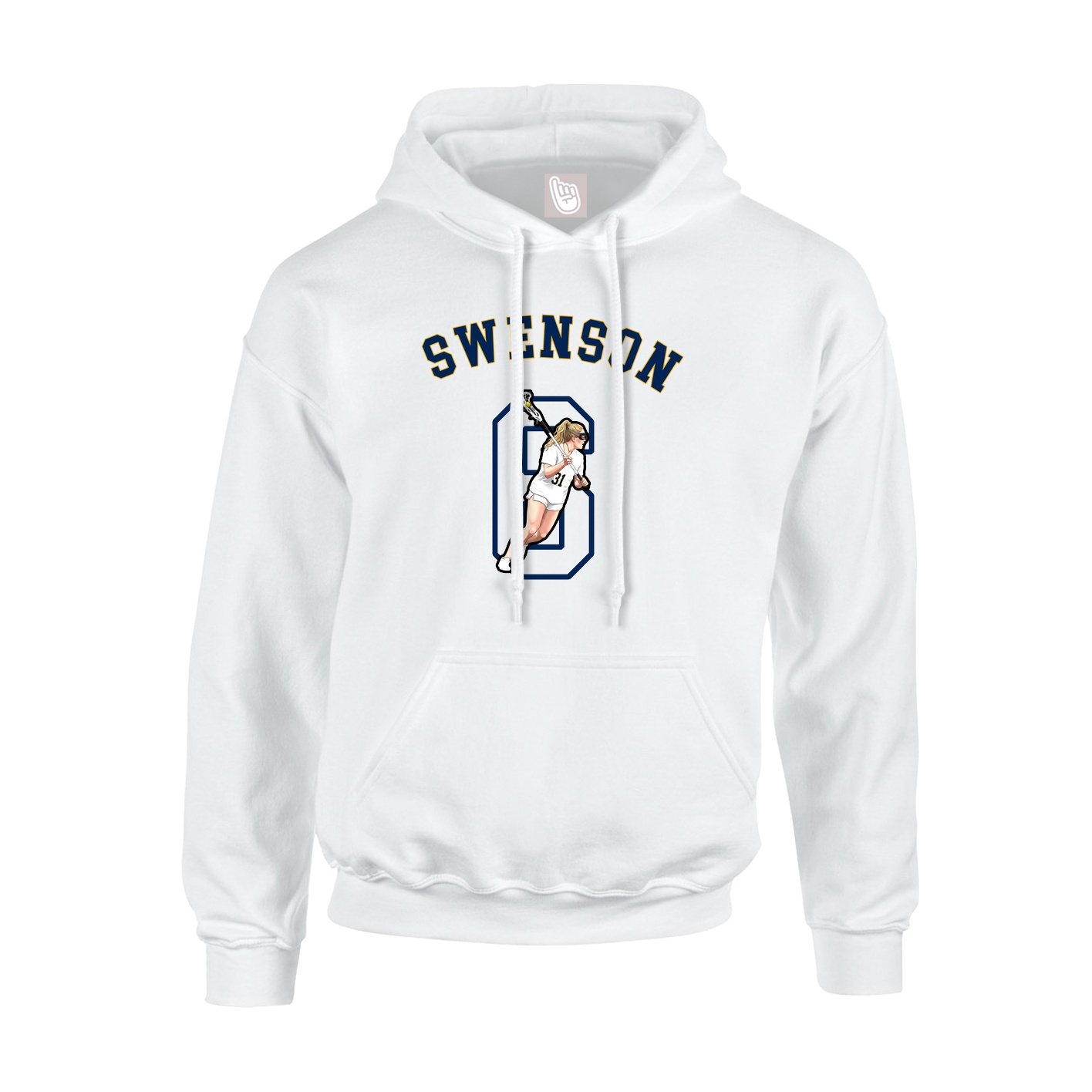 Hoodie — Shirsey Arch in White