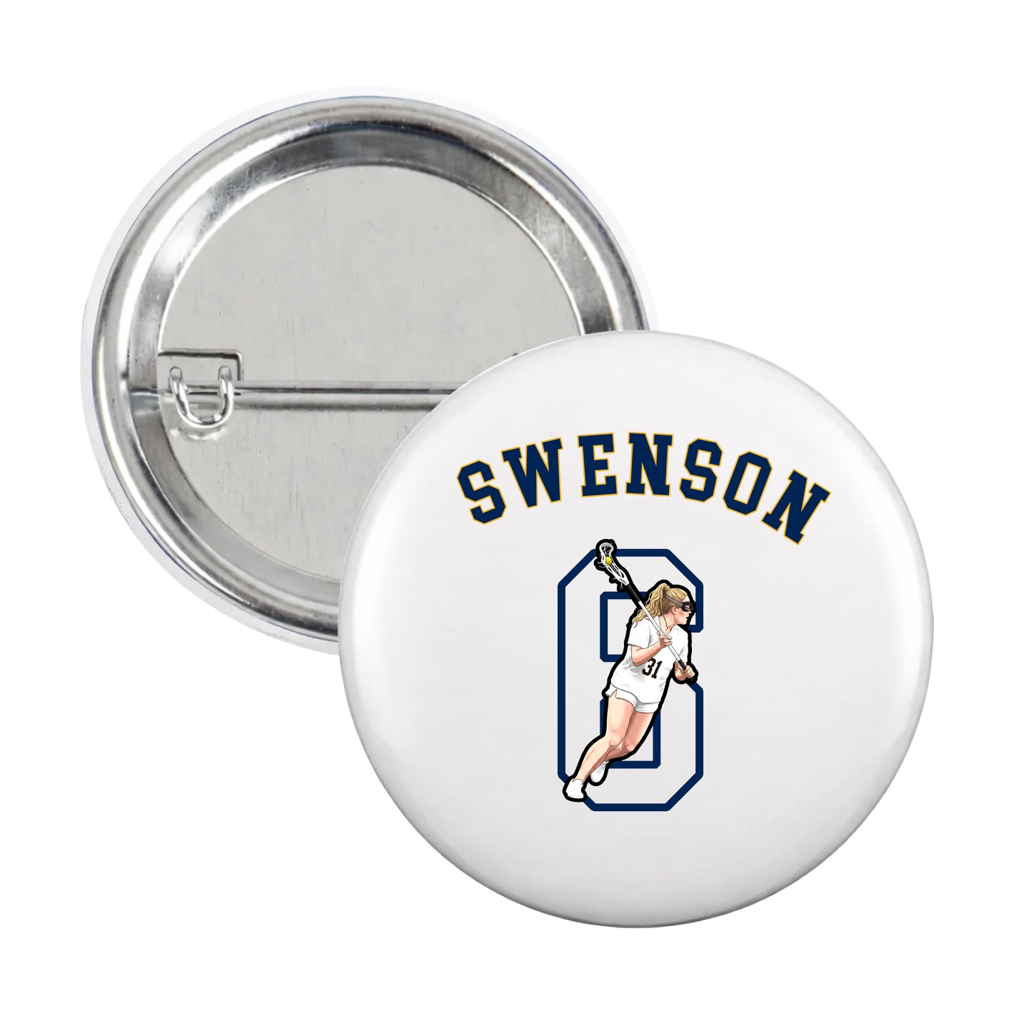 Game Day Button — Shirsey Arch in White