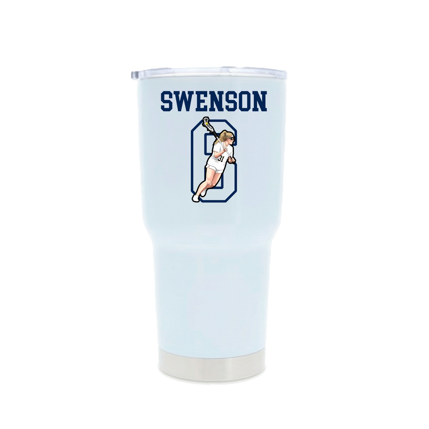 30oz Stainless Steel Tumbler — Shirsey in White
