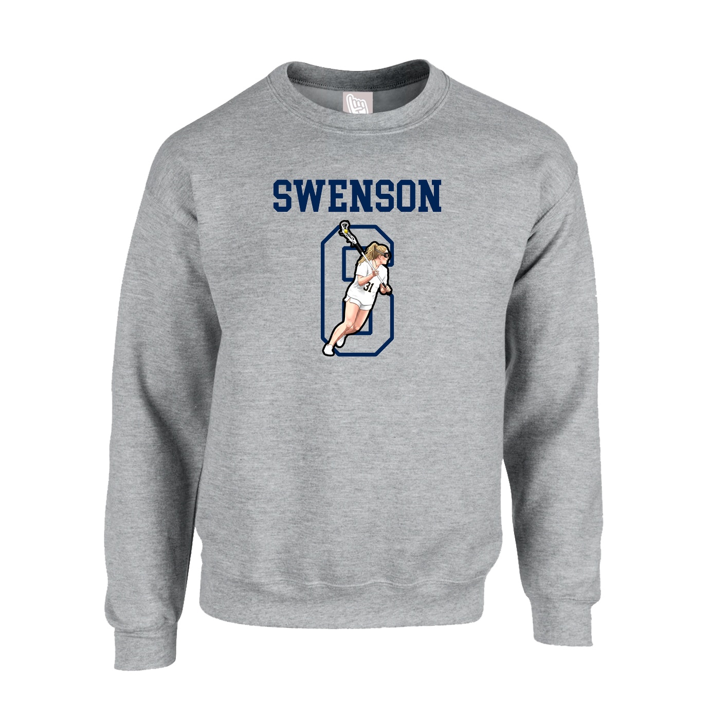 Fleece Crew — Shirsey in Grey