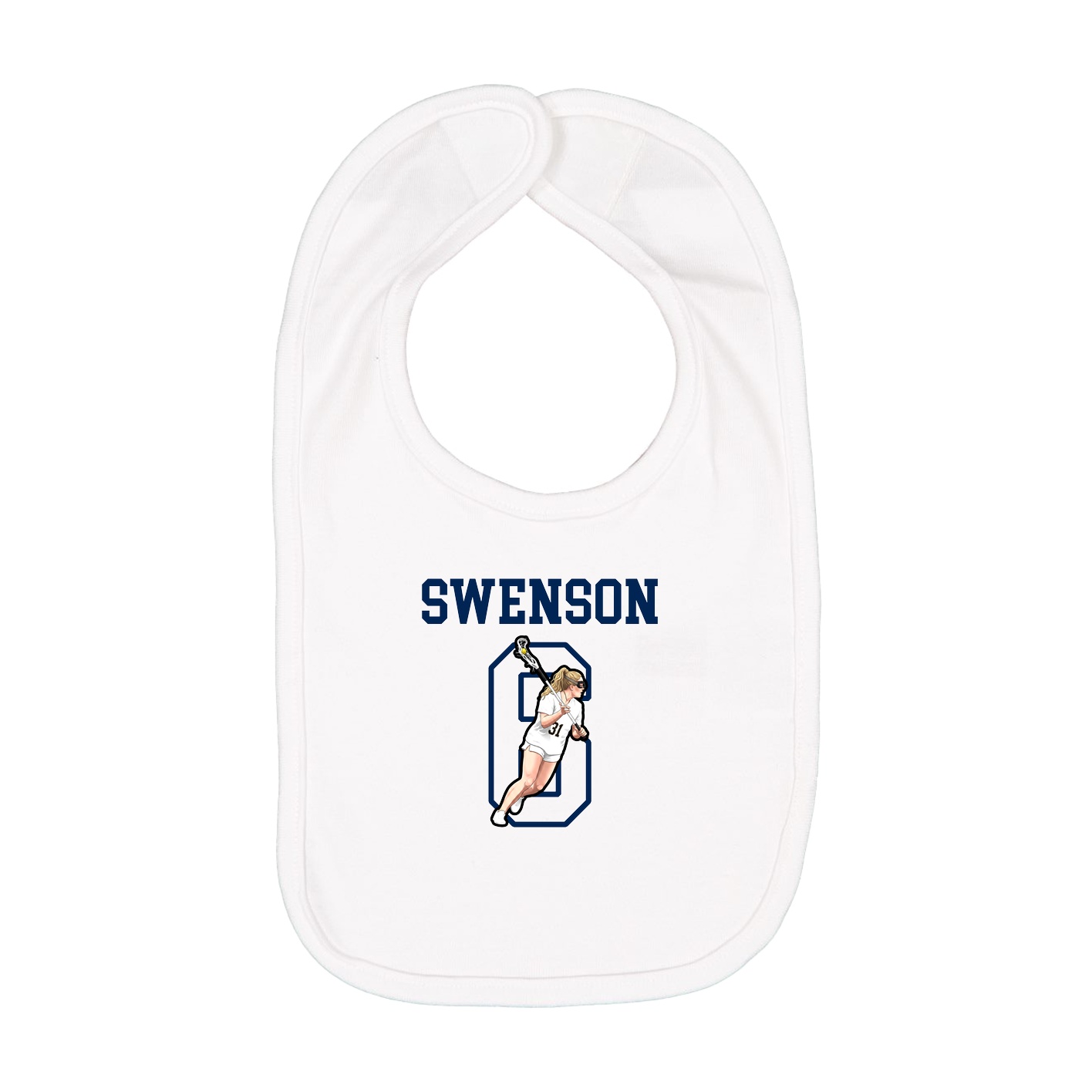 Infant Bib — Shirsey in White