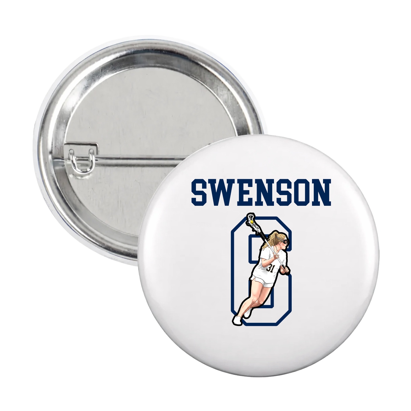 Game Day Button — Shirsey in White