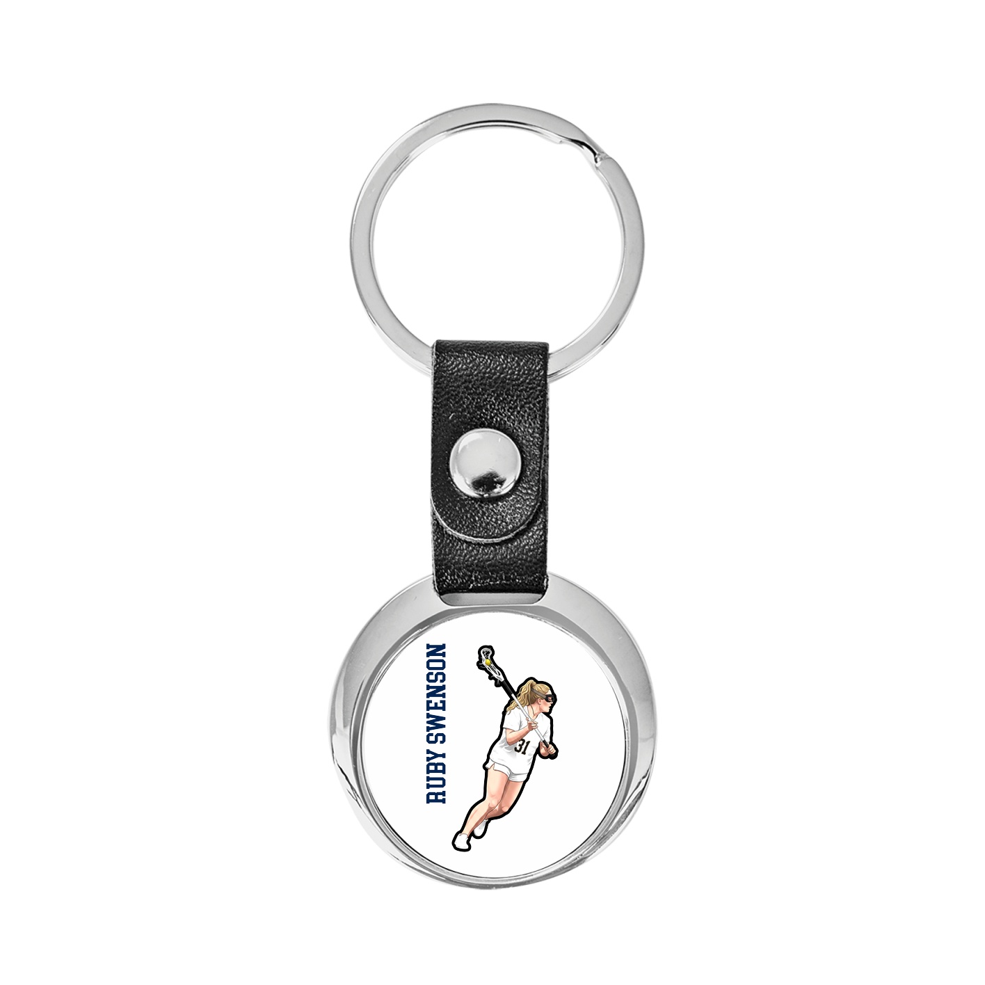 Key Chain — Name Vertical in Classic