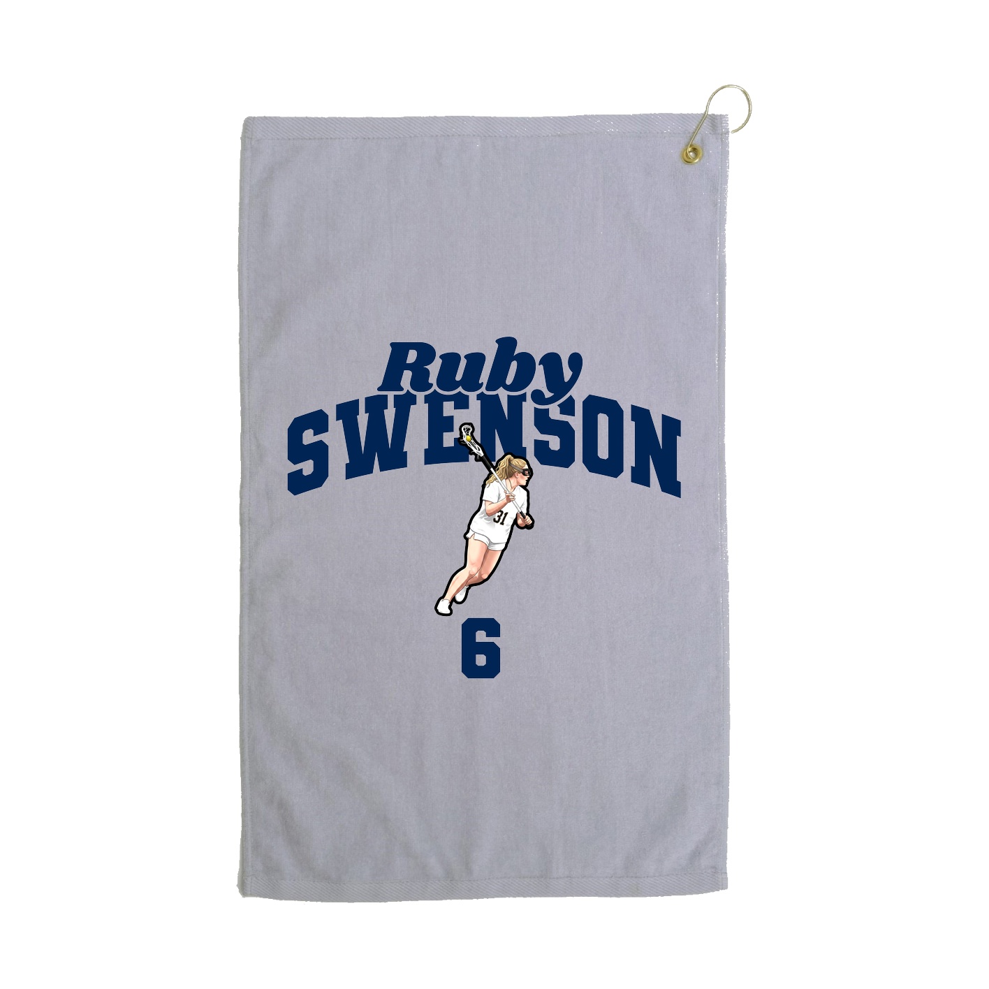 Golf Towel — Signature Arch in Grey
