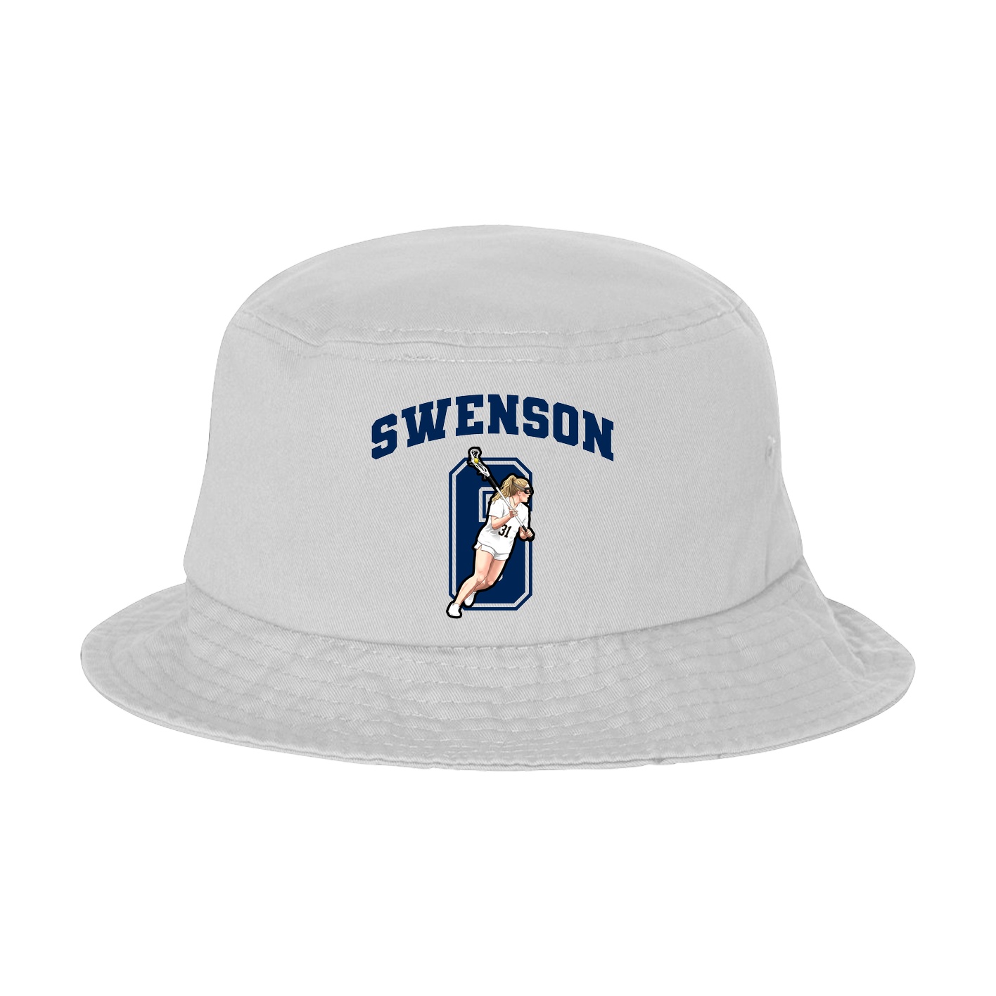 Bucket Cap — Number in White
