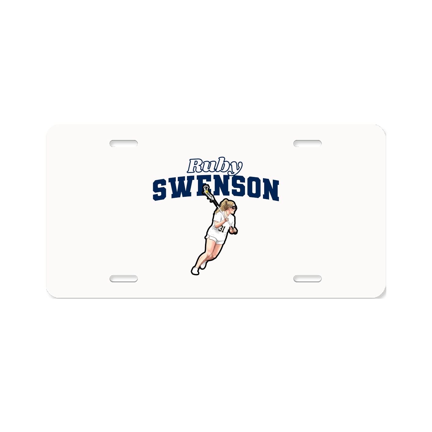 License Plate — Name Arch in Classic