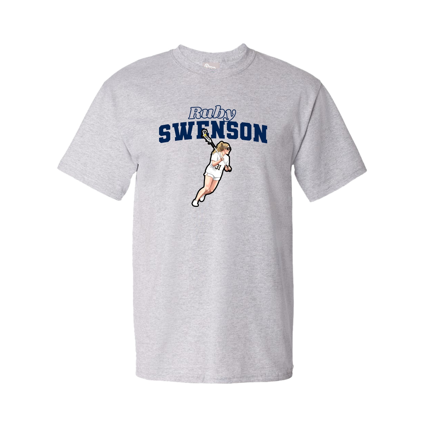 Youth Tee — Name Arch in Grey