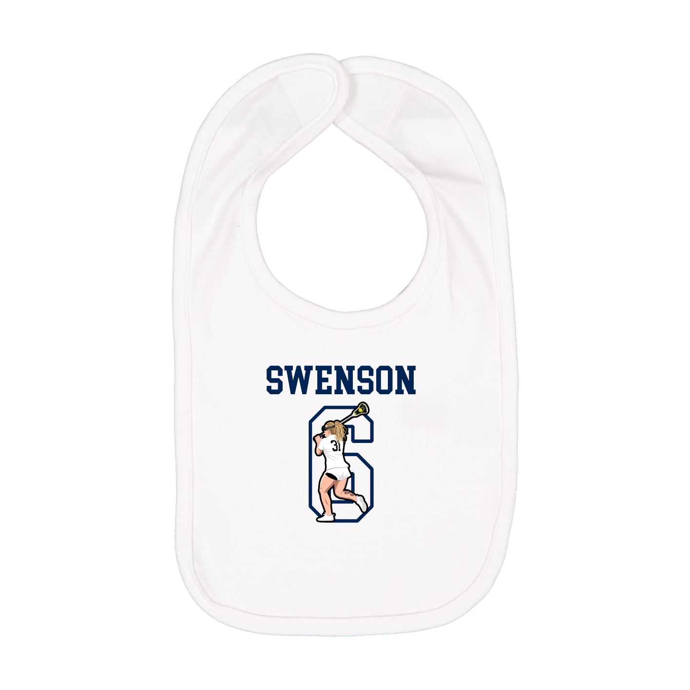 Infant Bib — Shirsey in White