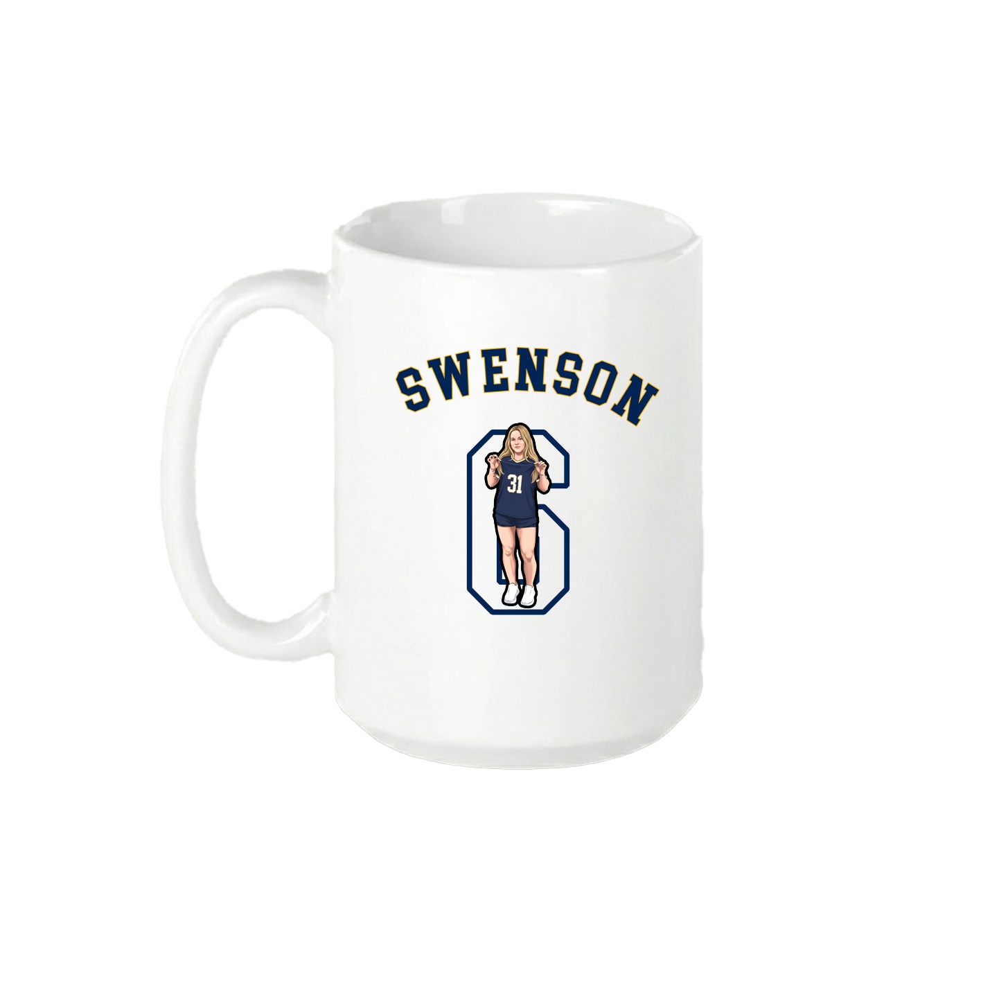 15oz Coffee Mug — Shirsey Arch in White