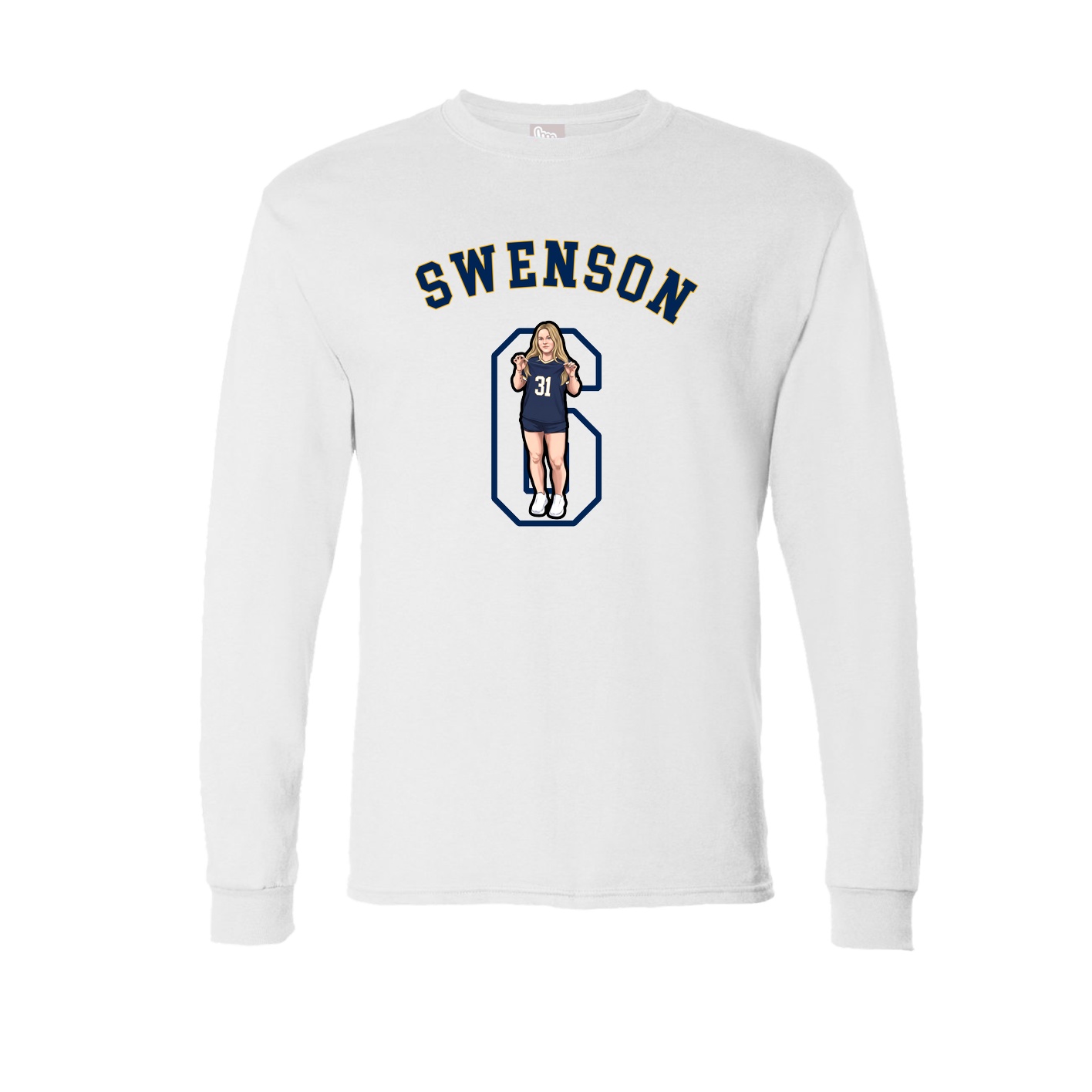 Long Sleeve Tee — Shirsey Arch in White