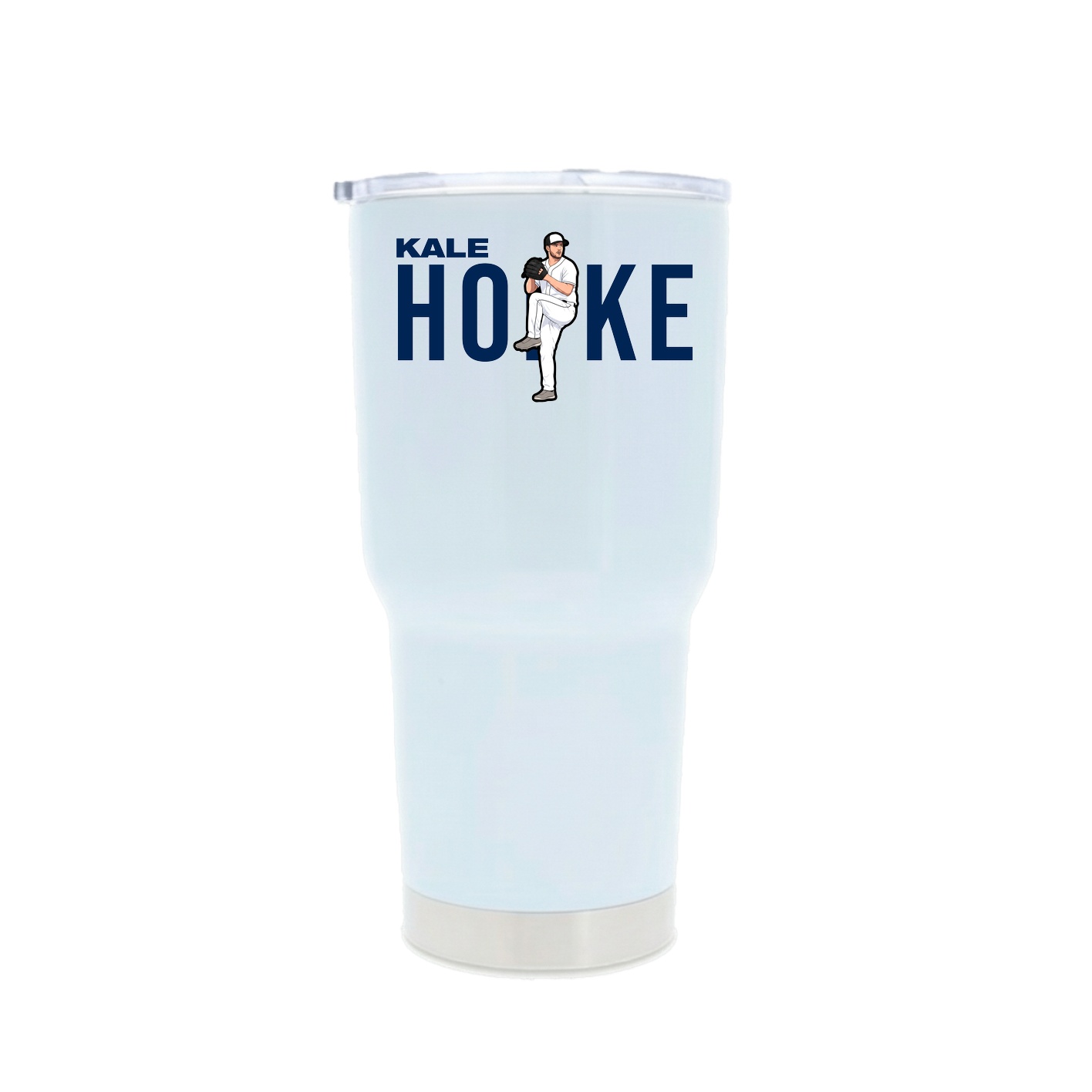 30oz Stainless Steel Tumbler — Player Name in White