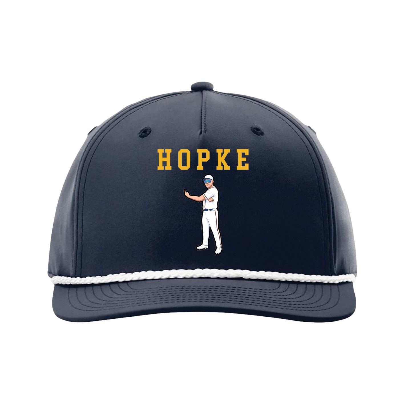 Five-Panel Classic Rope Cap — Shirsey in Navy