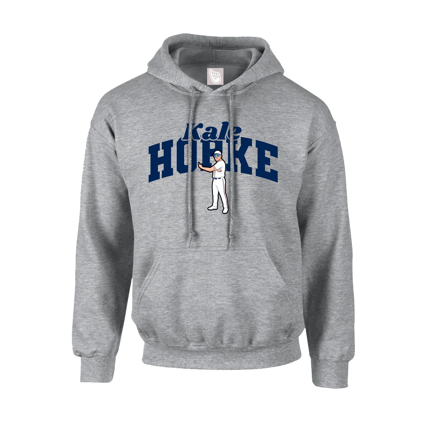 Youth Hoodie — Signature Arch in Grey