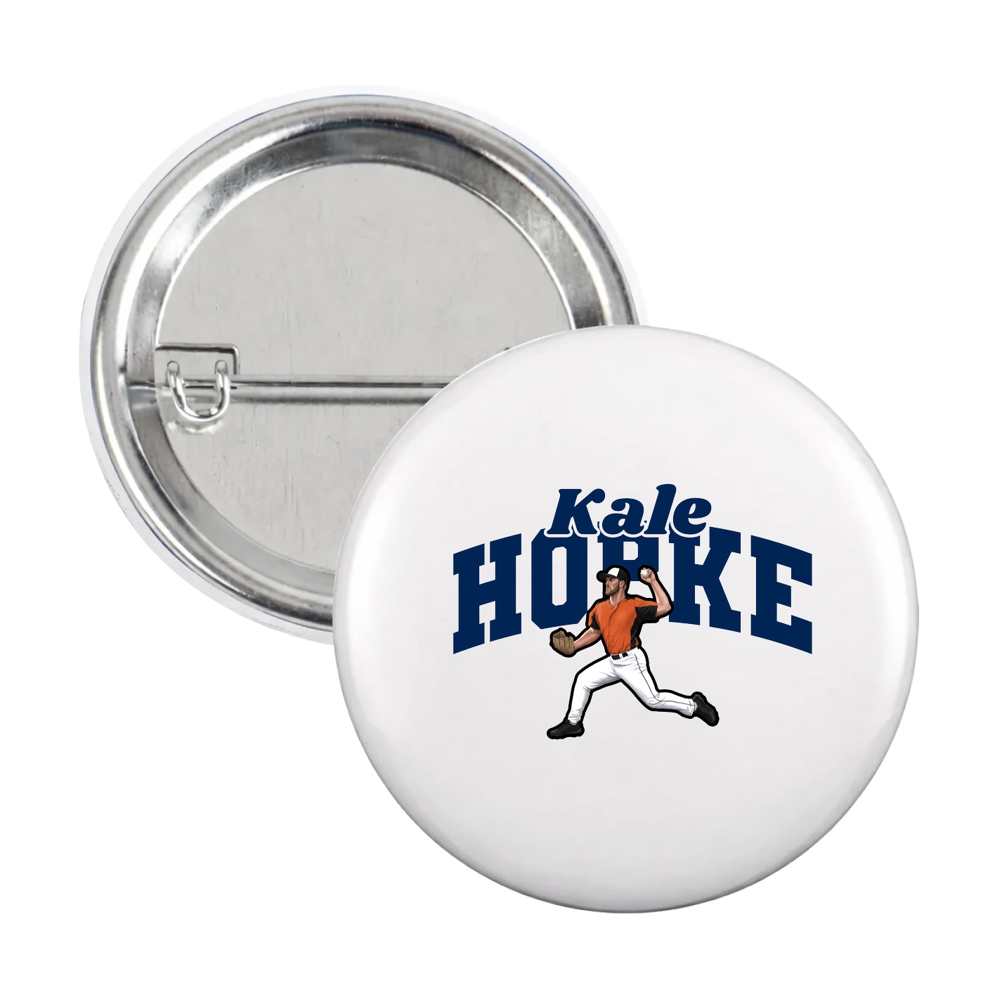 Game Day Button — Signature Arch in White