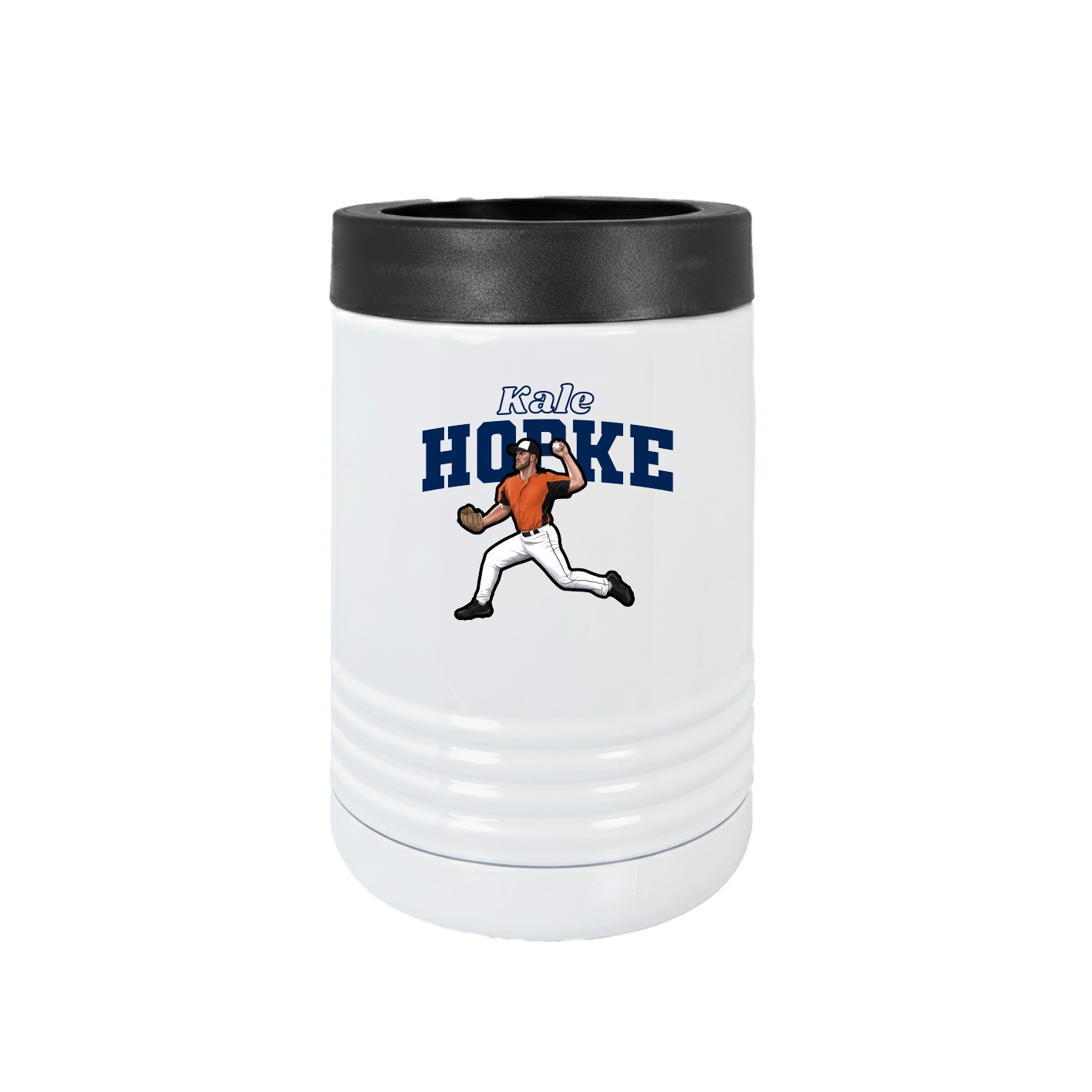 Beverage Holder — Name Arch in White