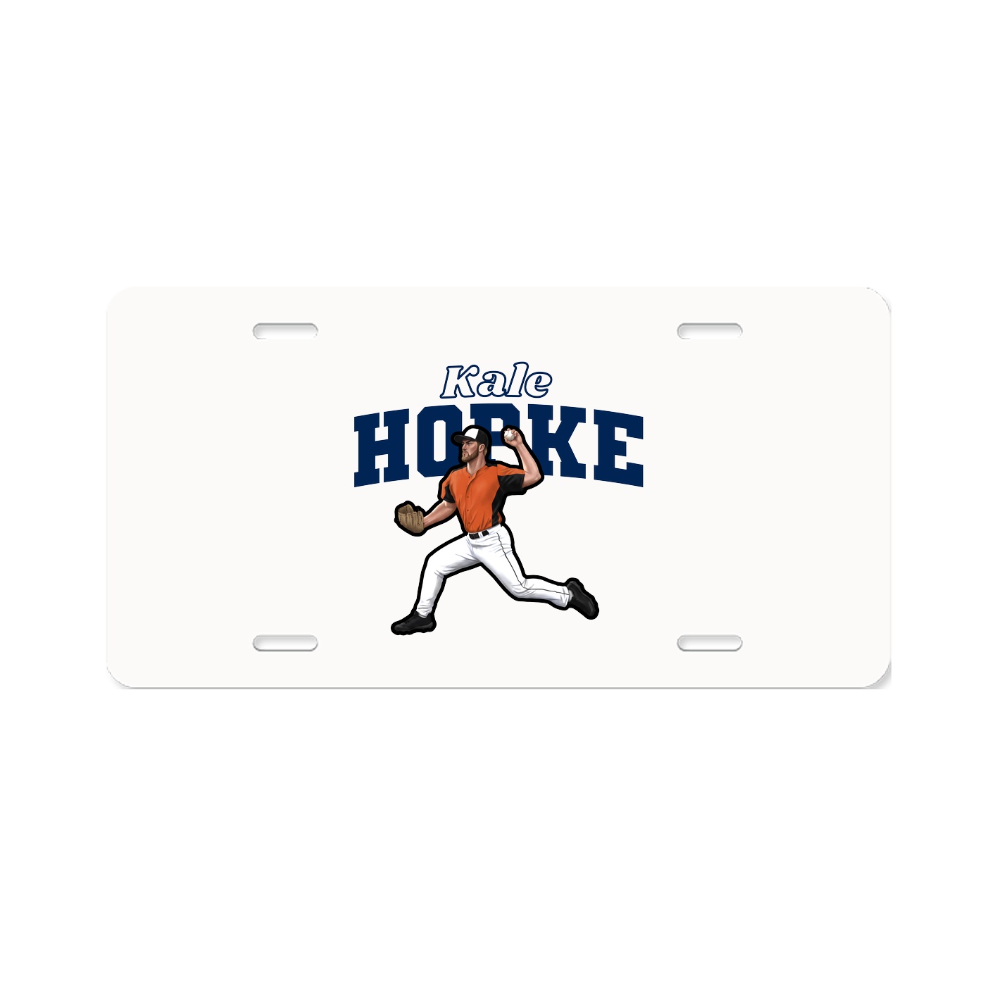 License Plate — Name Arch in Classic