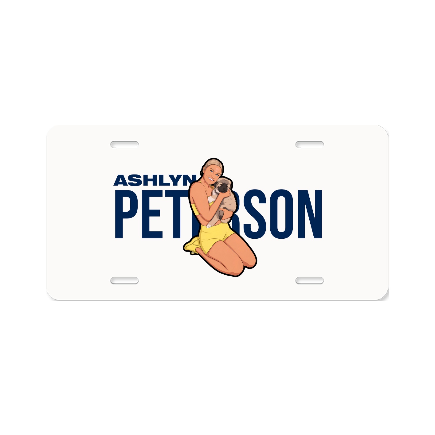 License Plate — Player Name in Classic