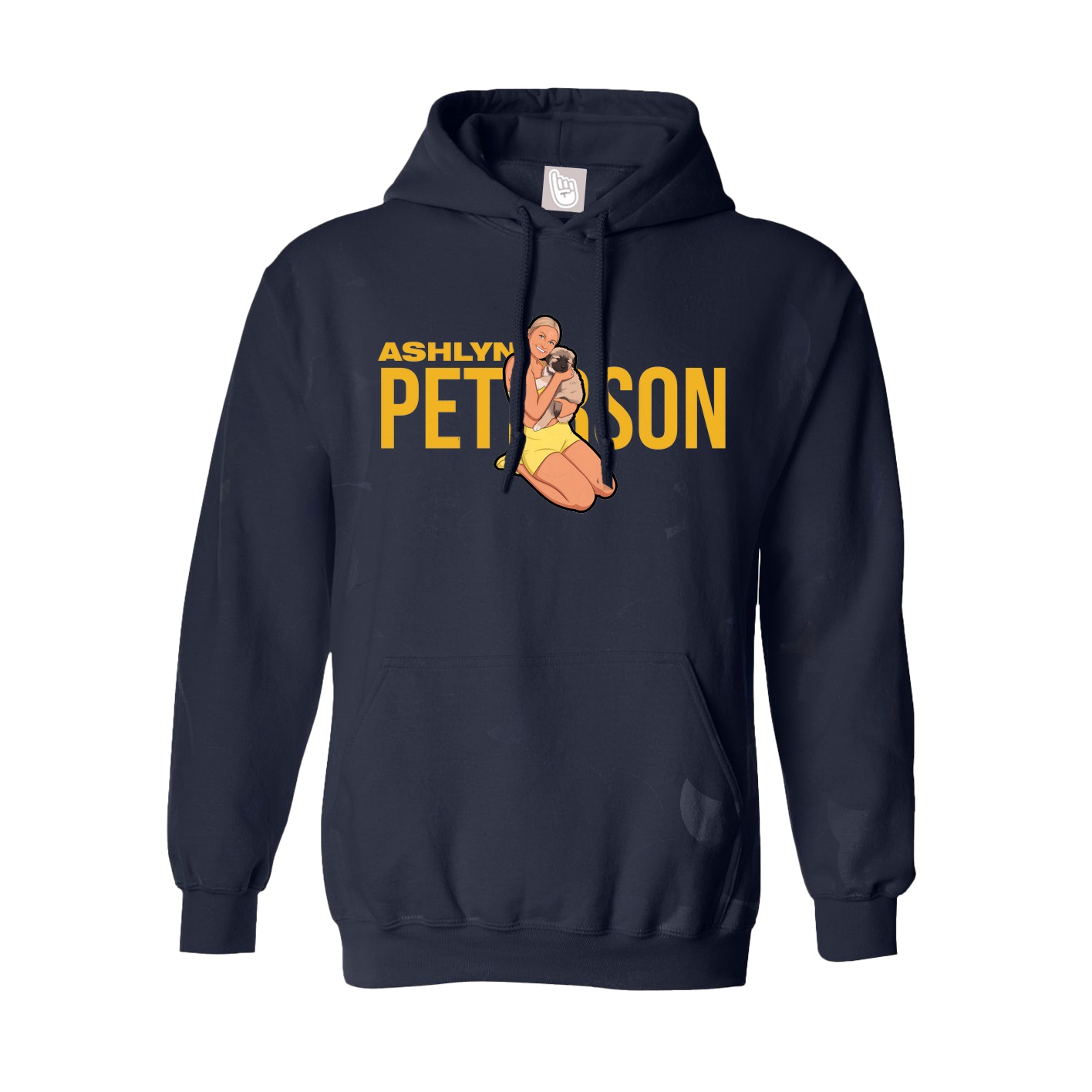 Youth Hoodie — Player Name in Navy