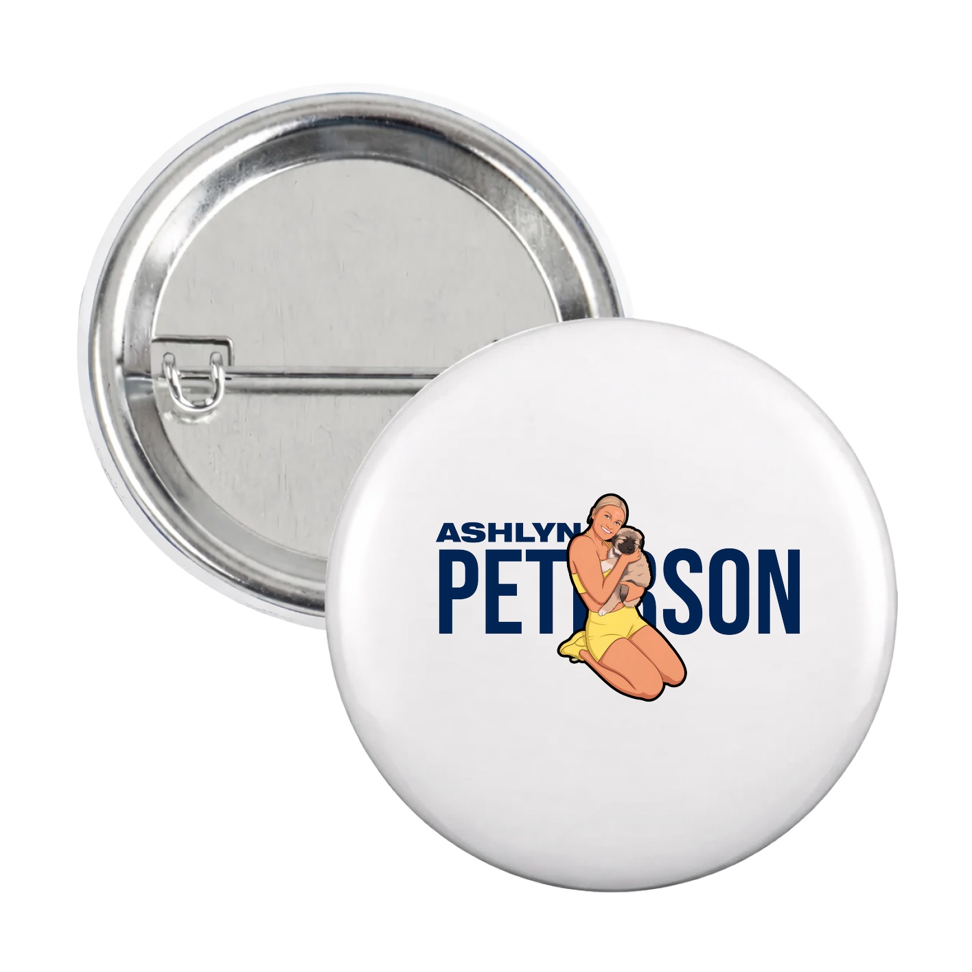 Game Day Button — Player Name in White