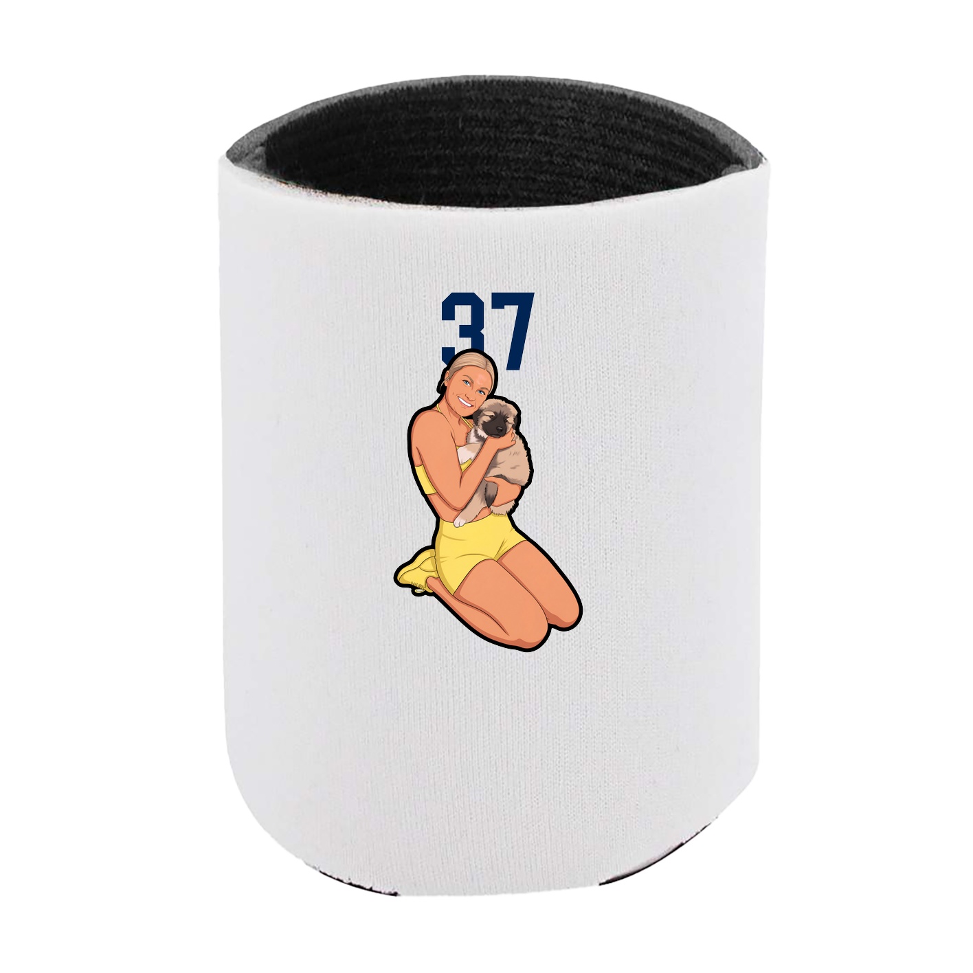 Can Holder — Number Top in White