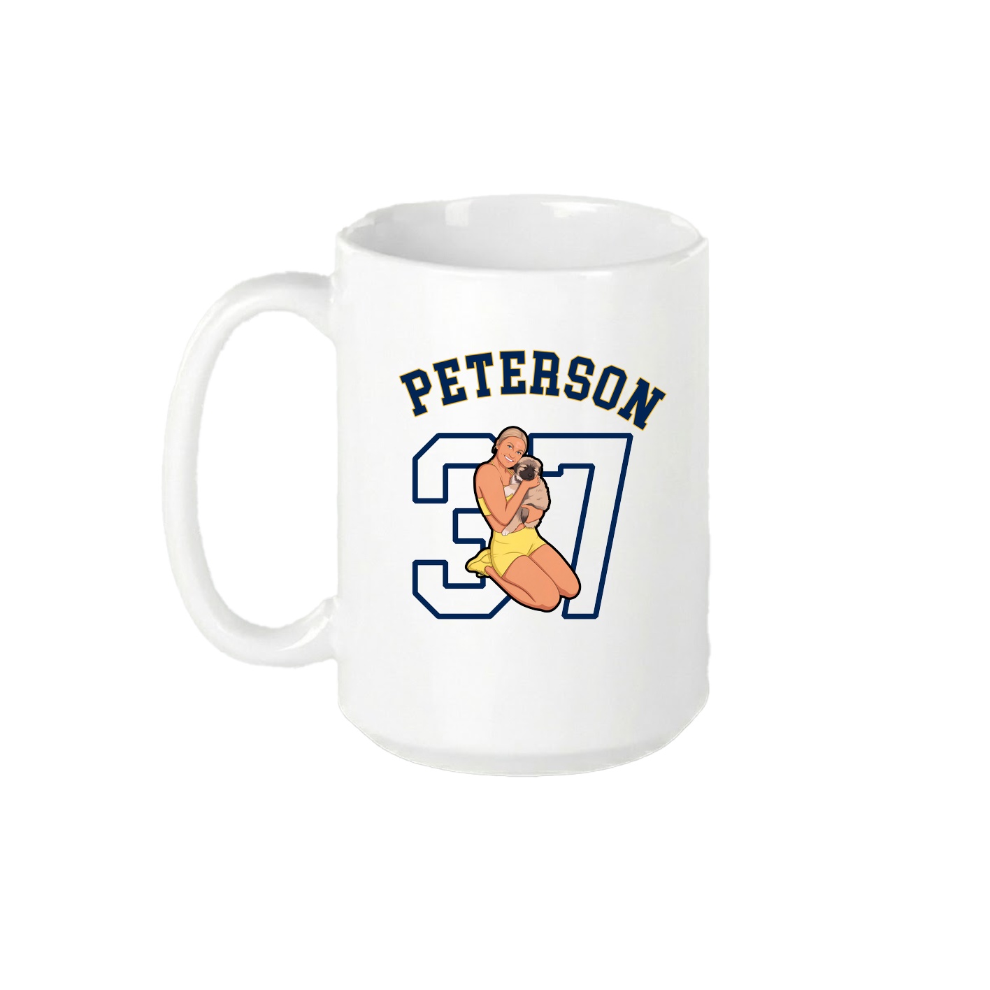15oz Coffee Mug — Shirsey Arch in White