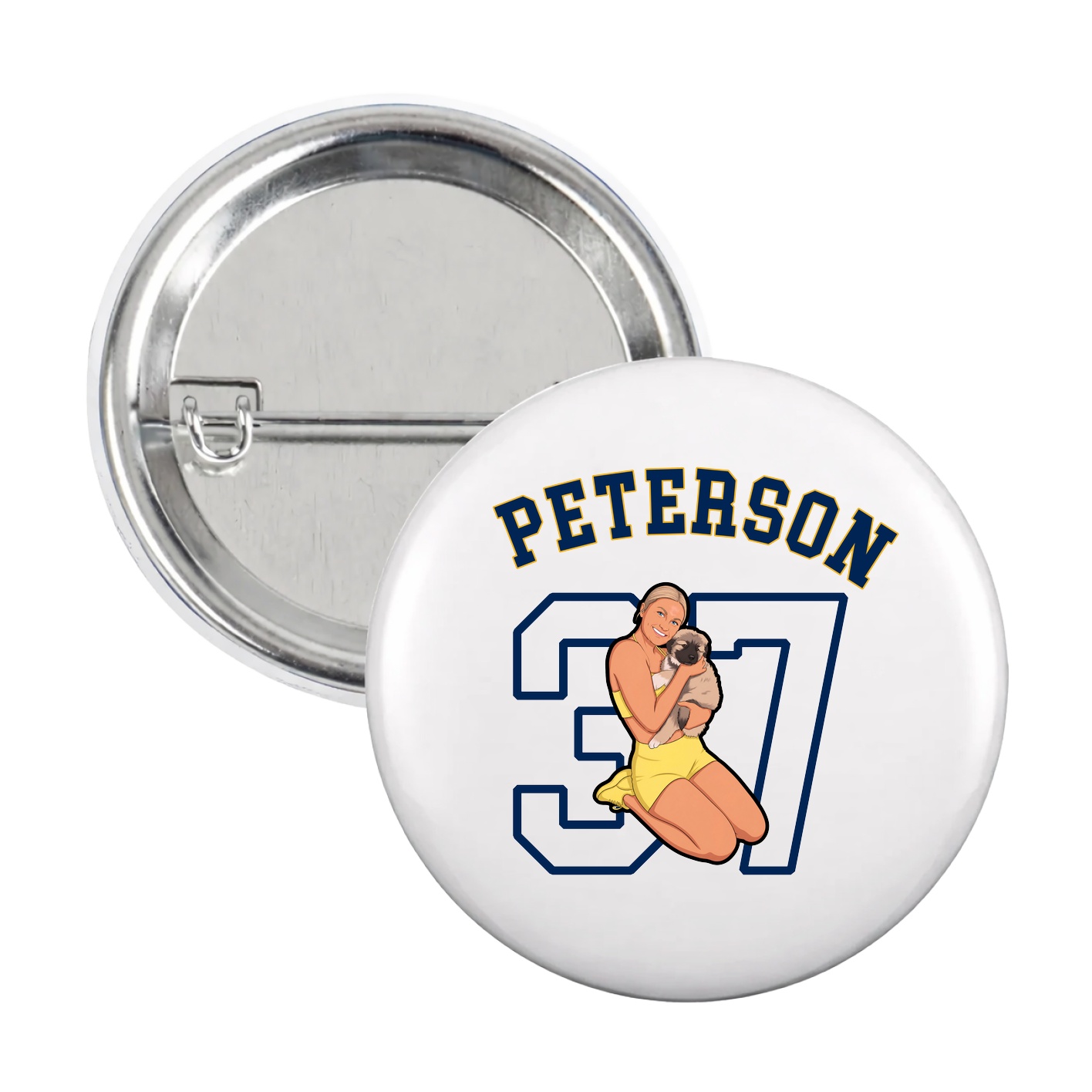 Game Day Button — Shirsey Arch in White