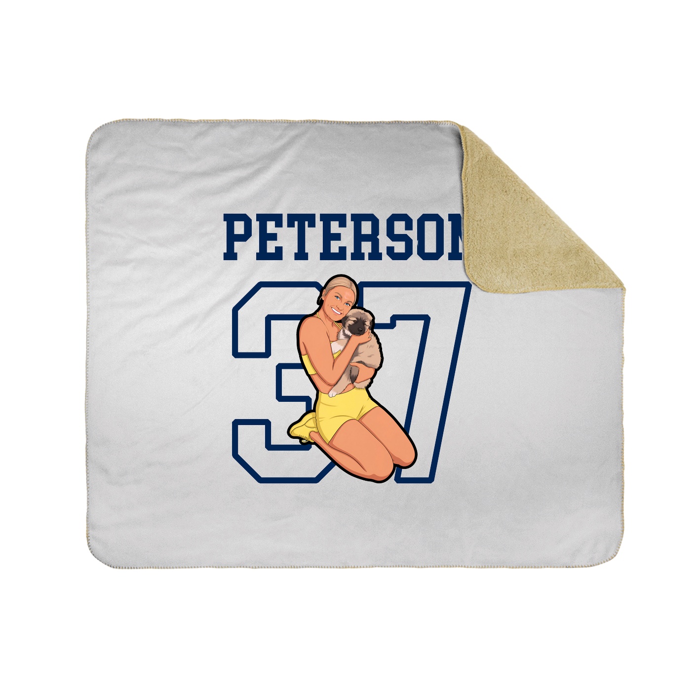 Throw Blanket — Shirsey in White