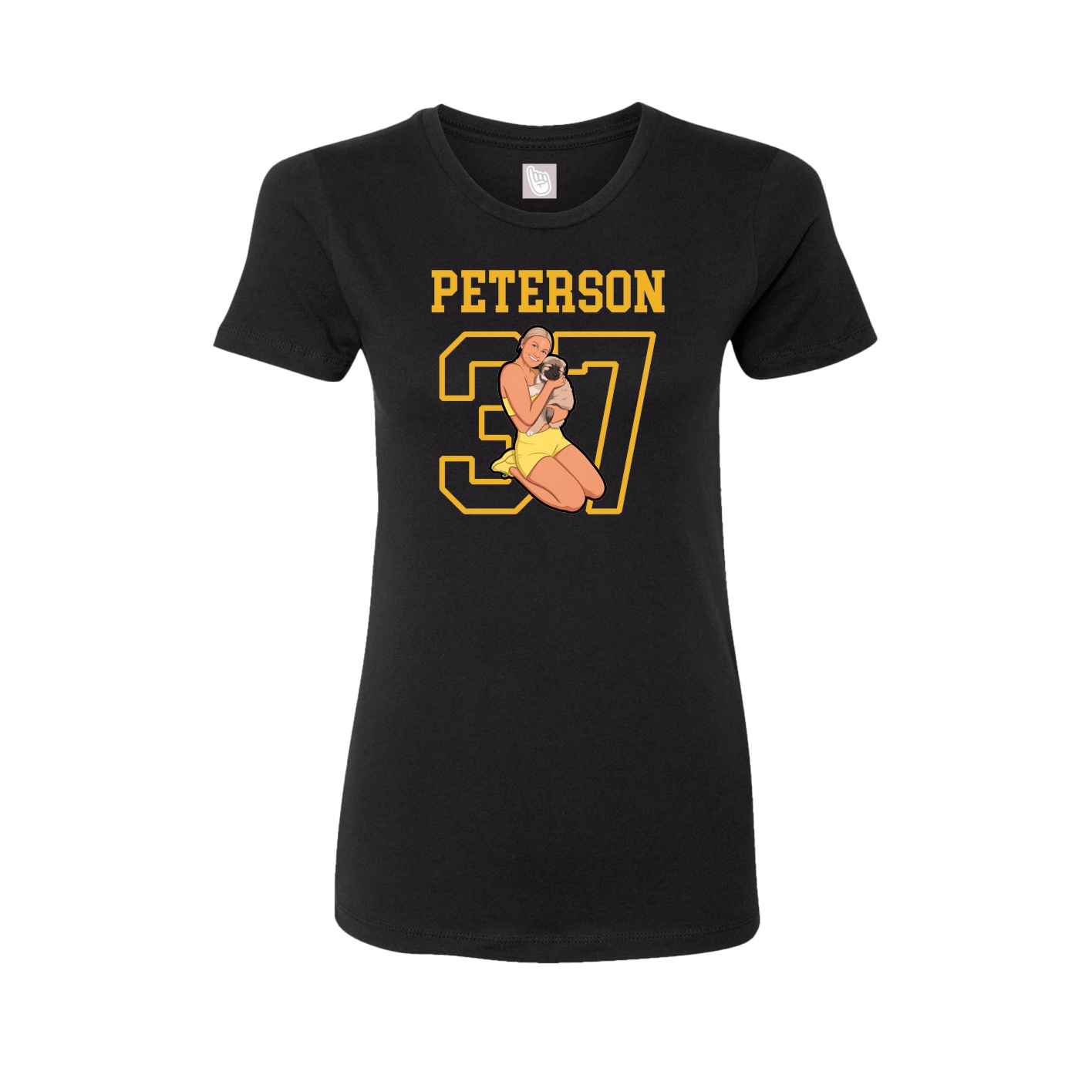 Fitted Women's Tee — Shirsey in Black